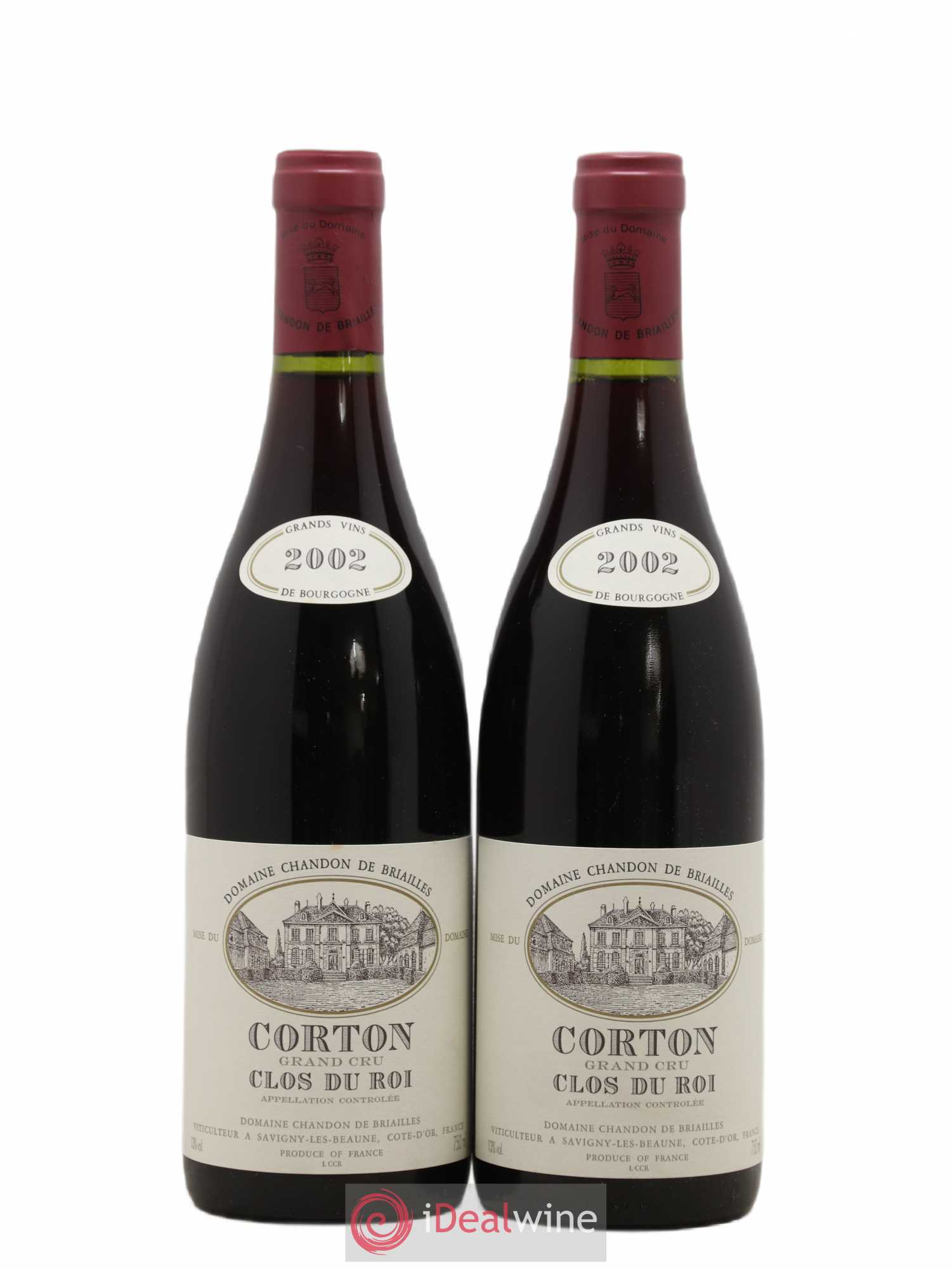 Corton Grand Cru Clos Du Roi Chandon de Briailles 2002 - Posten von 2 Flaschen - 0