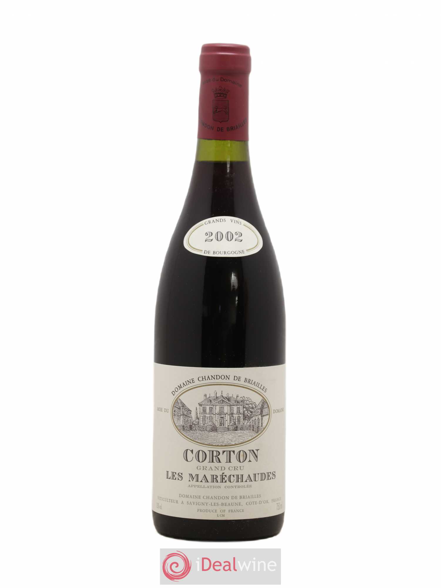 Corton Grand Cru Les Maréchaudes Chandon de Briailles 2002 - Lot de 1 bouteille - 0