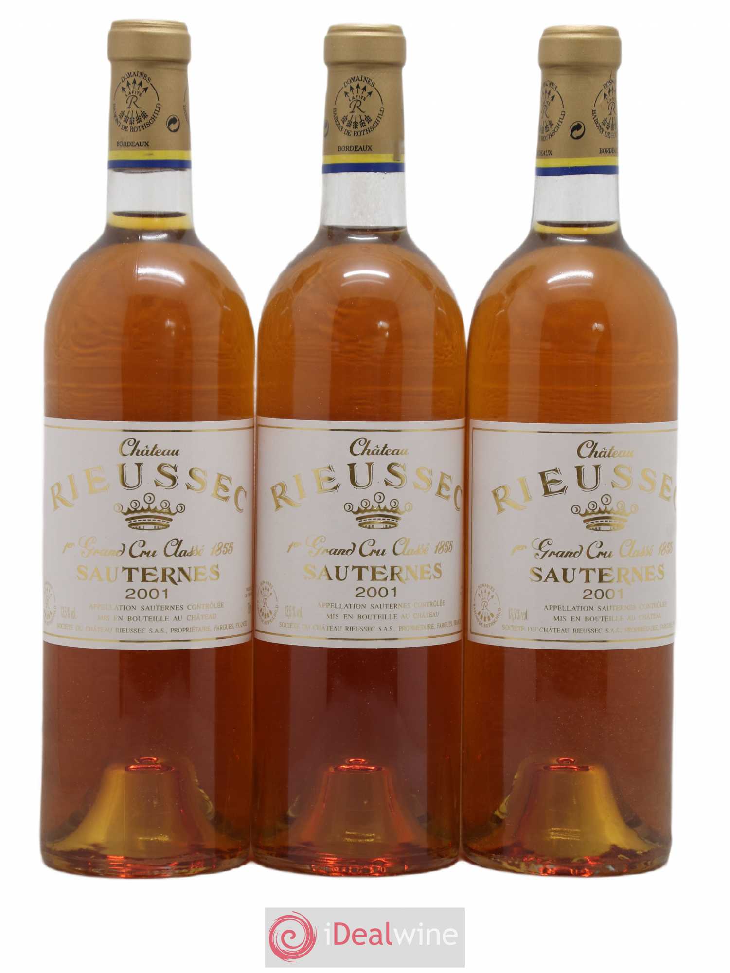 Château Rieussec 1er Grand Cru Classé 2001 - Lotto di 6 bottiglie - 2