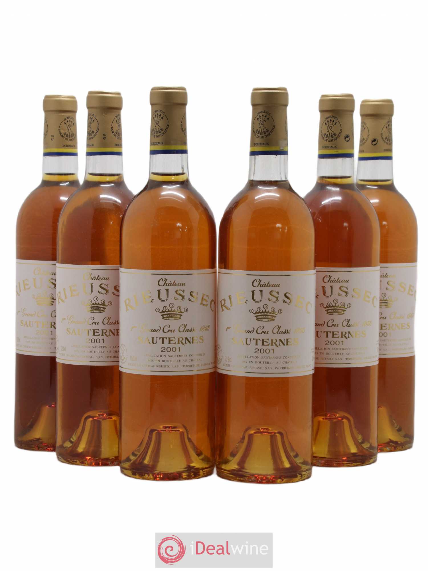 Château Rieussec 1er Grand Cru Classé 2001 - Lotto di 6 bottiglie - 0