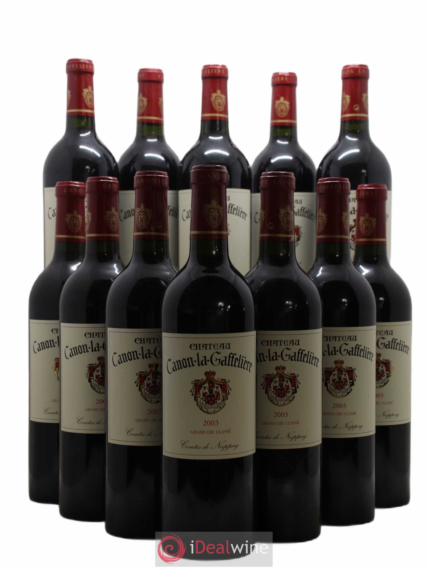 Château Canon la Gaffelière 1er Grand Cru Classé B 2003 - Lot de 12 bouteilles - 0