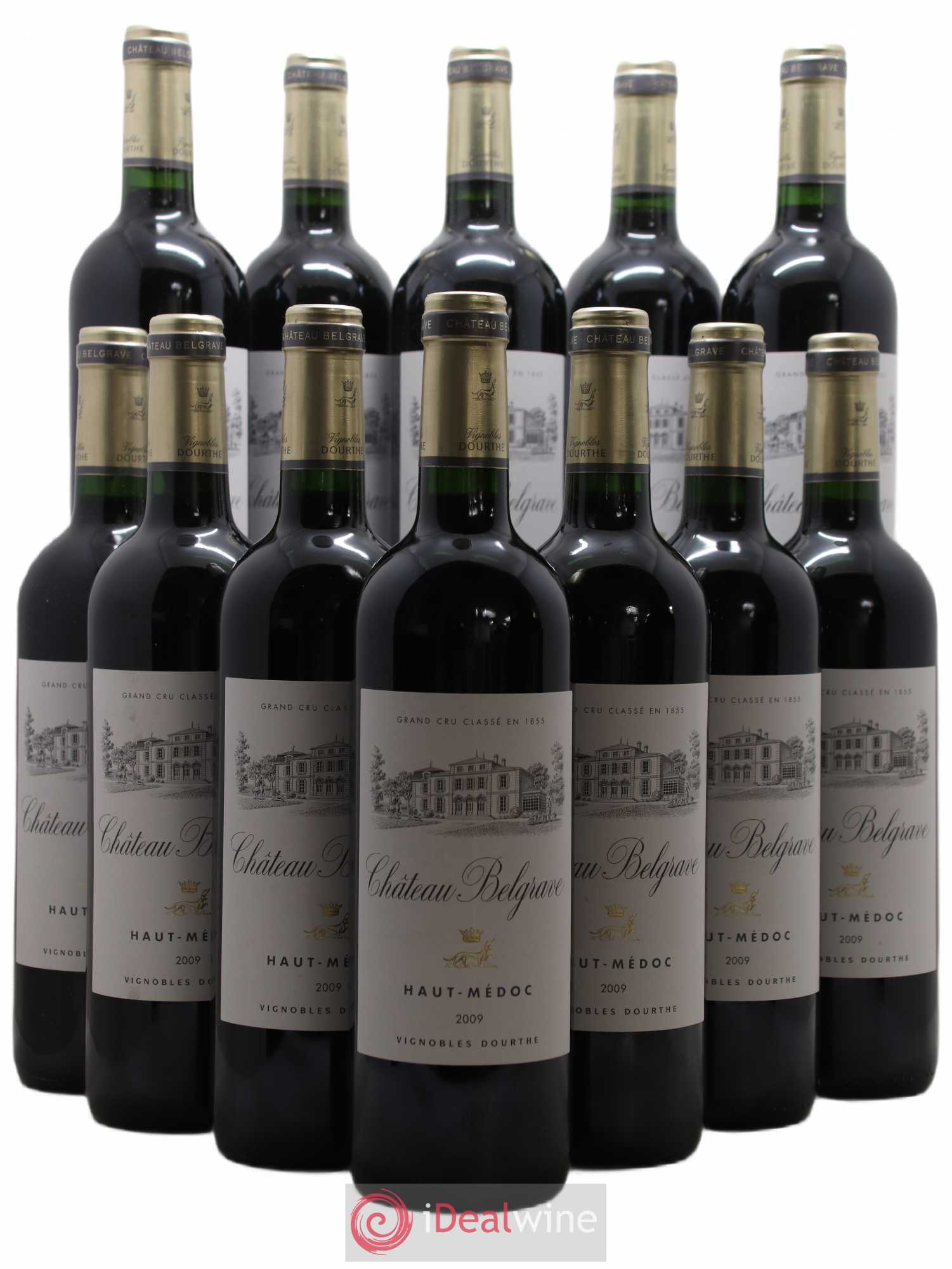 Château Belgrave 5ème Grand Cru Classé 2009 - Lot de 12 bouteilles - 0