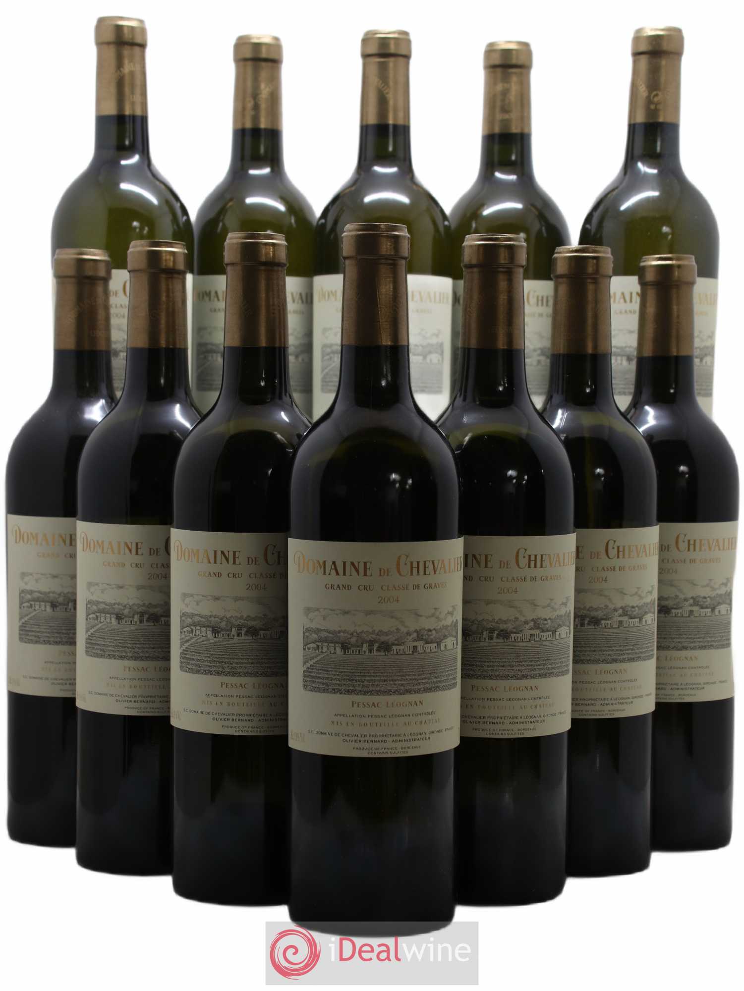 Domaine de Chevalier Cru Classé de Graves 2004 - Lot de 12 bouteilles - 0