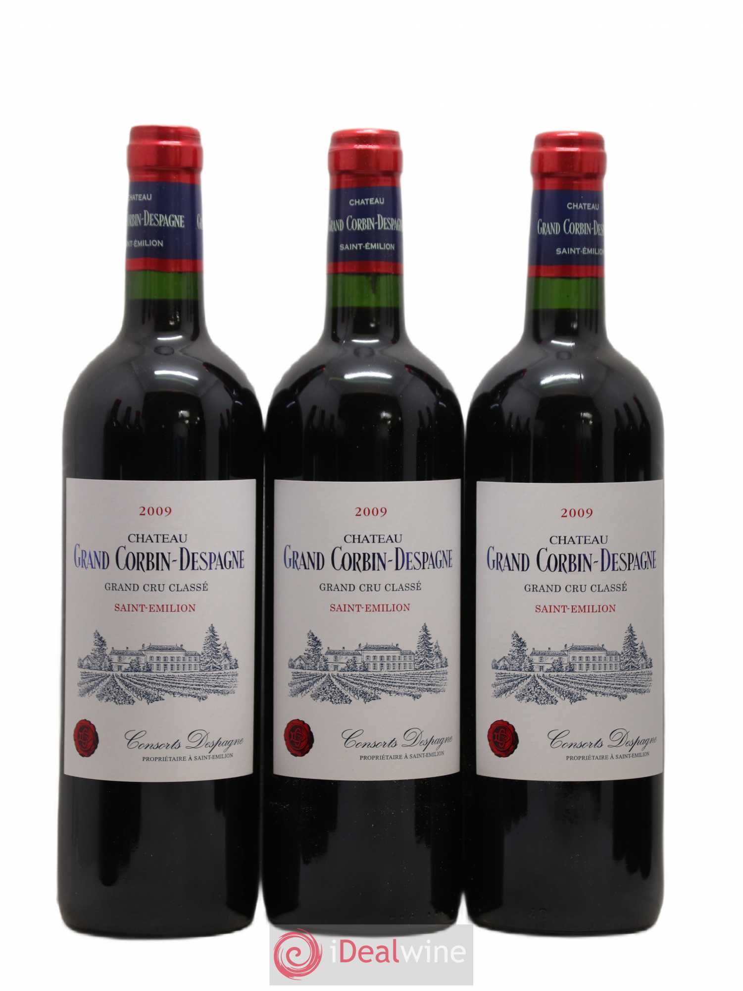 Château Grand Corbin Despagne Grand Cru Classé 2009 - Lot de 12 bouteilles - 2