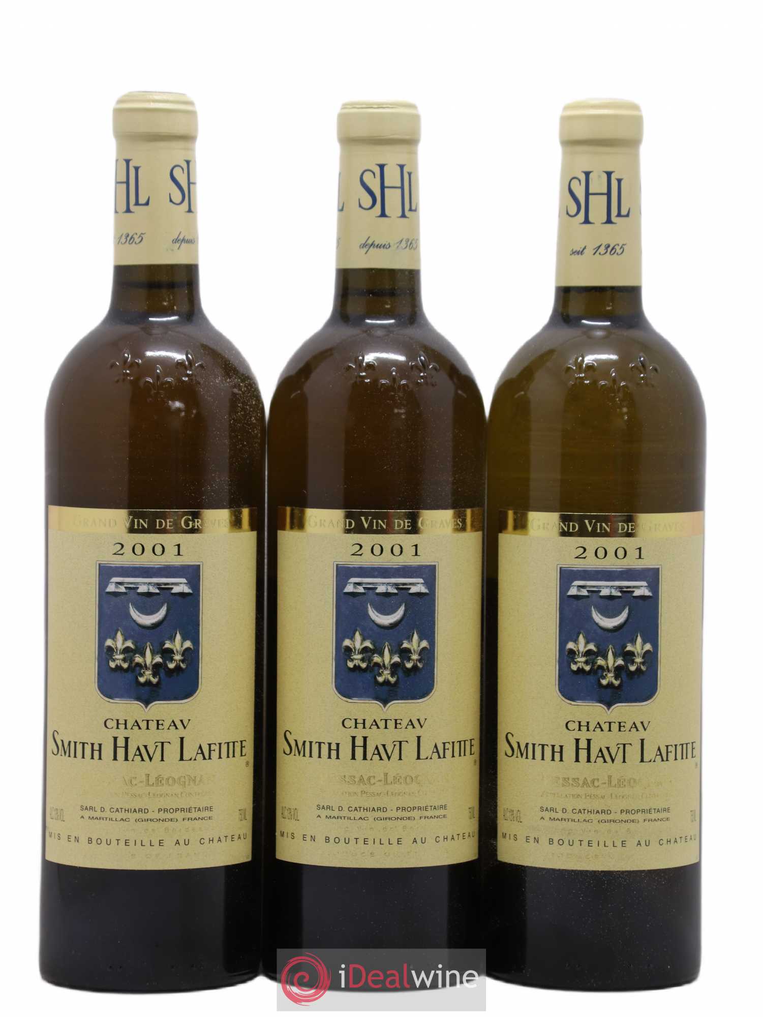 Château Smith Haut Lafitte 2001 - Lot de 3 bouteilles - 0
