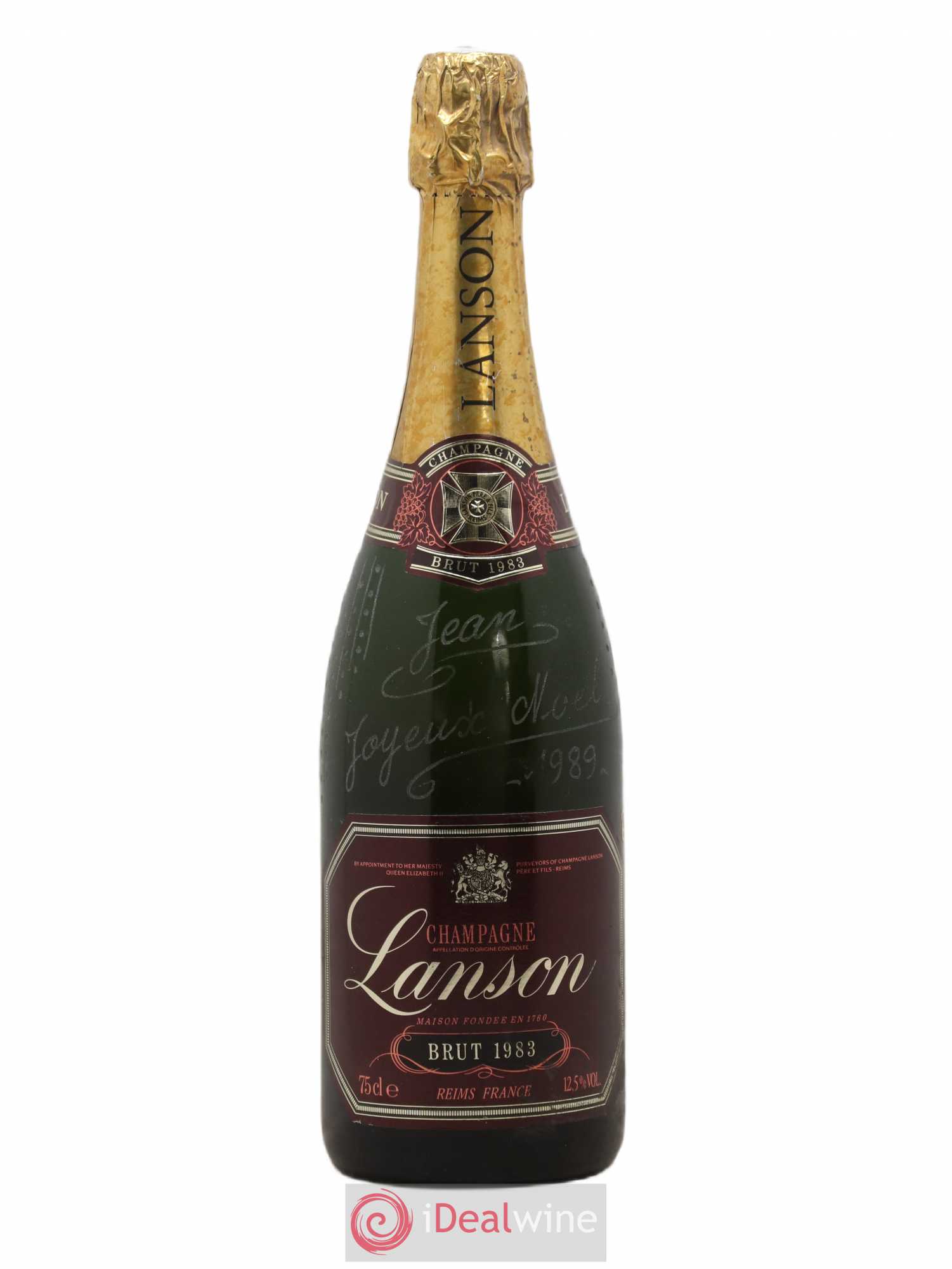 Noble Cuvée Brut Blanc de Blancs Lanson 1983 - Lot de 1 bouteille - 0