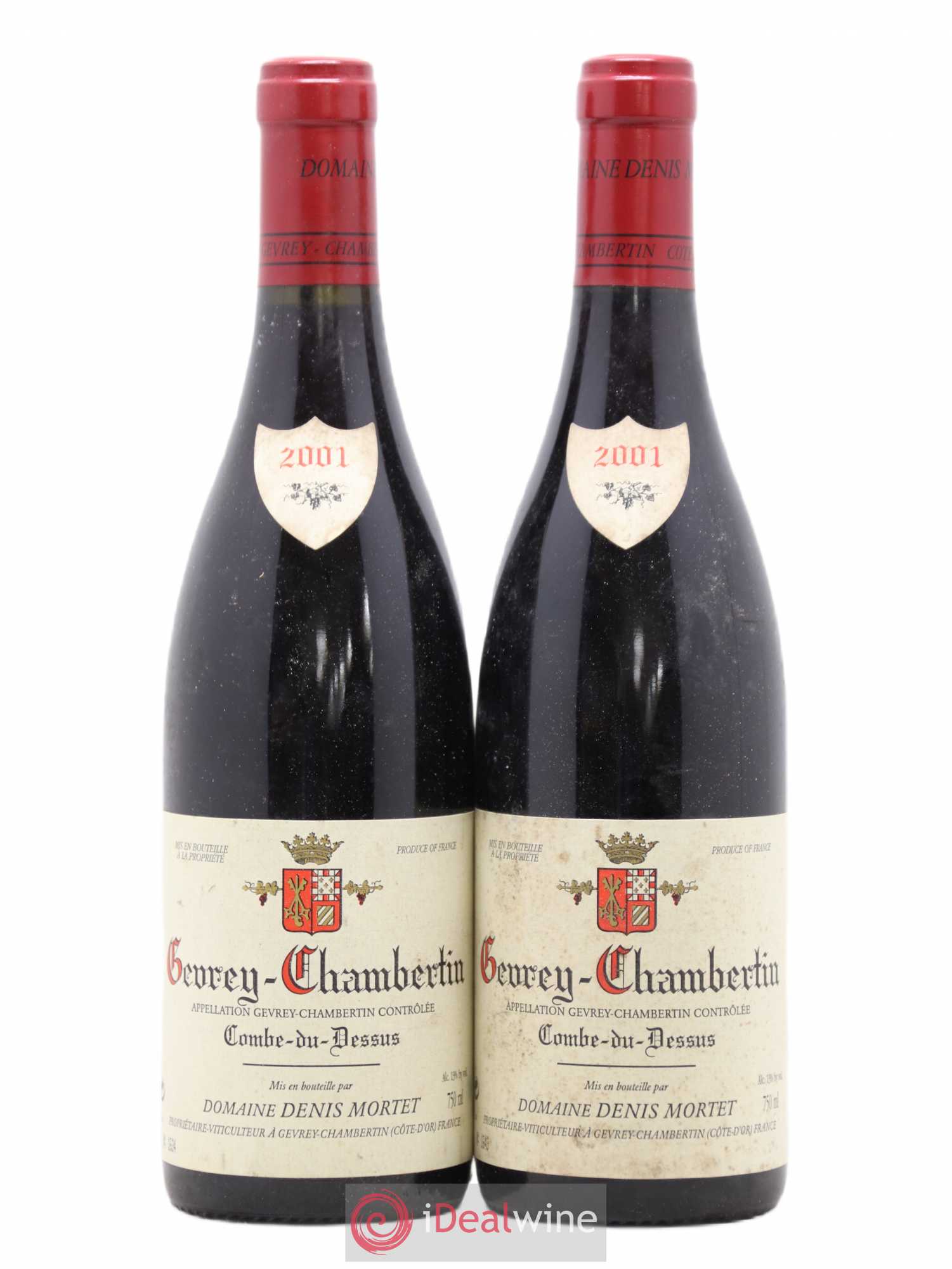 Gevrey-Chambertin Combe du Dessus Denis Mortet (Domaine) 2001 - Lot de 2 bouteilles - 0