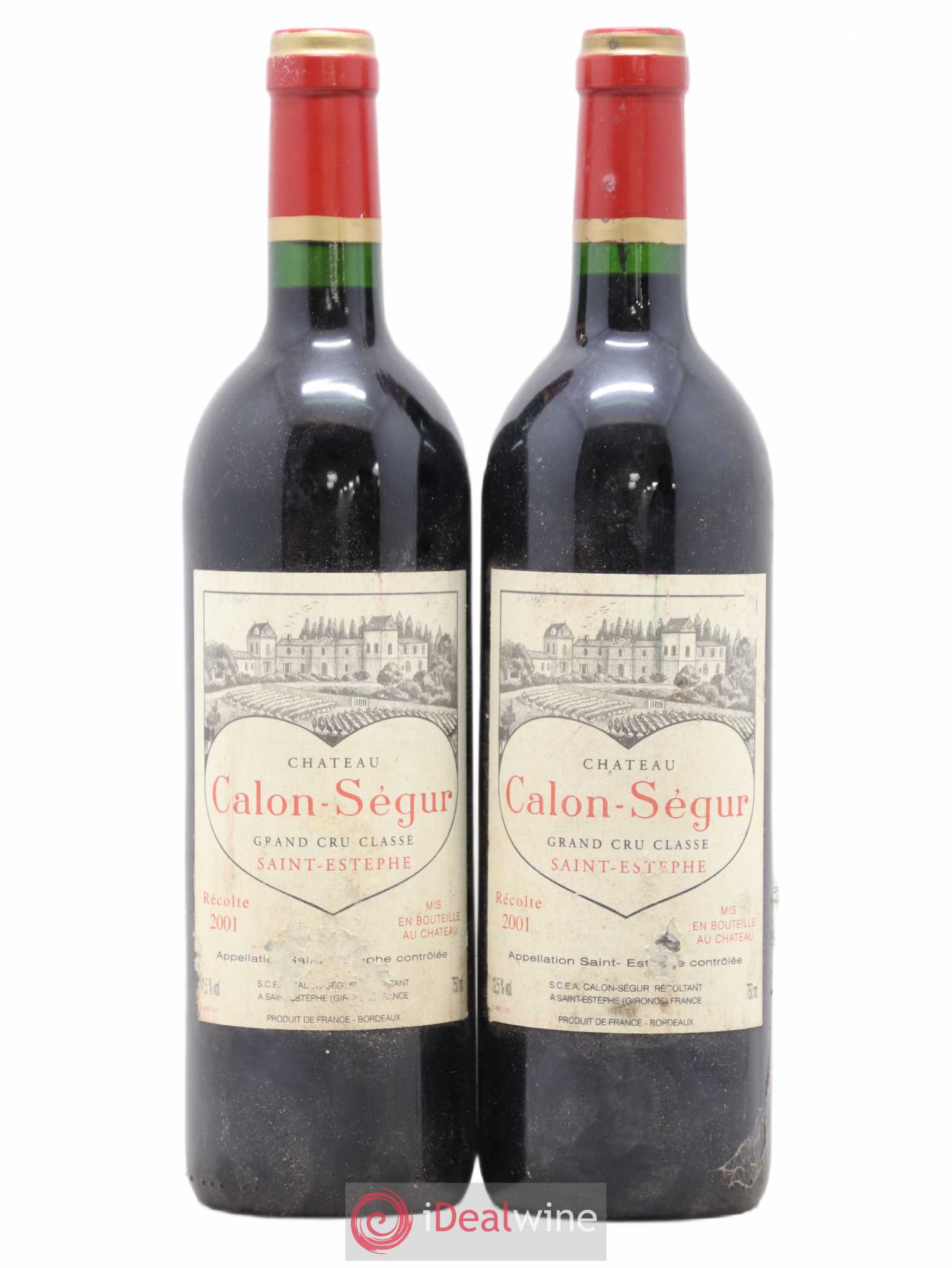 Château Calon Ségur 3ème Grand Cru Classé 2001 - Lot de 2 bouteilles - 0