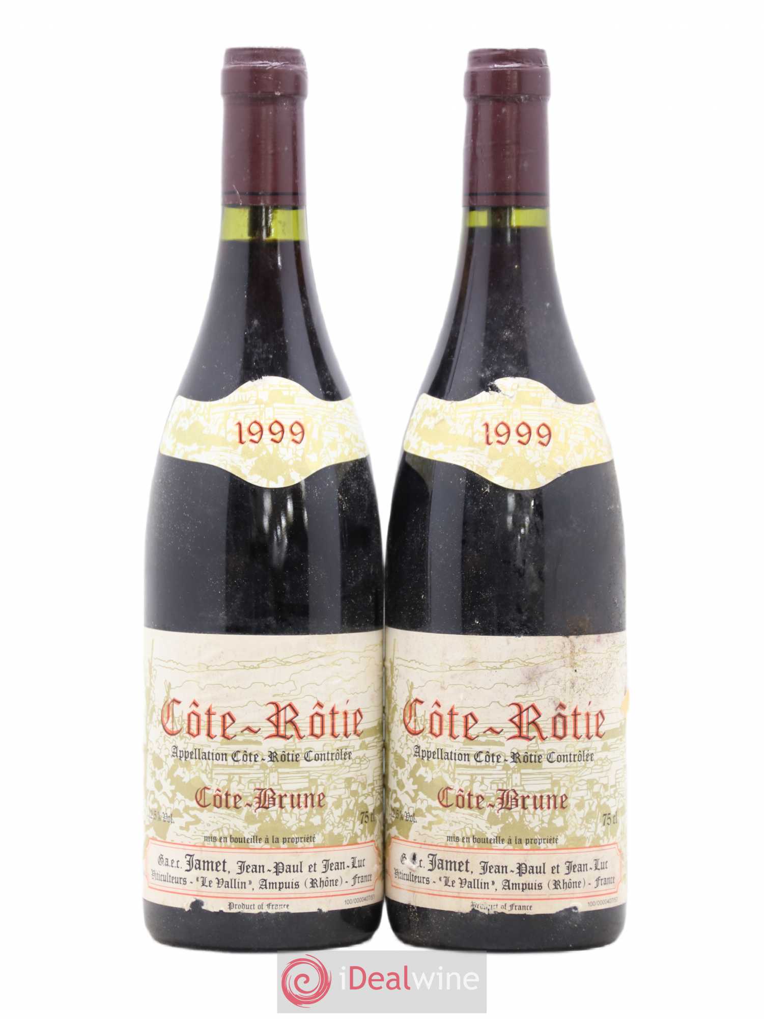 Côte-Rôtie Côte Brune Jamet (Domaine) 1999 - Lot de 2 bouteilles - 0