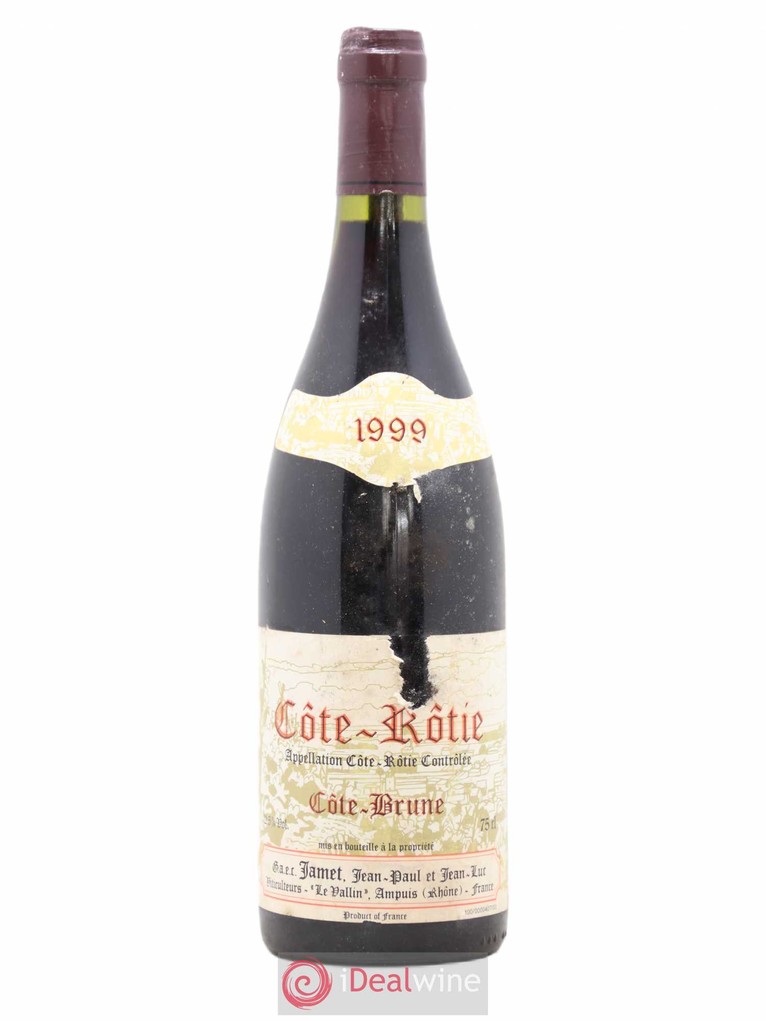 Côte-Rôtie Côte Brune Jamet (Domaine) 1999 - Lot de 1 bouteille - 0