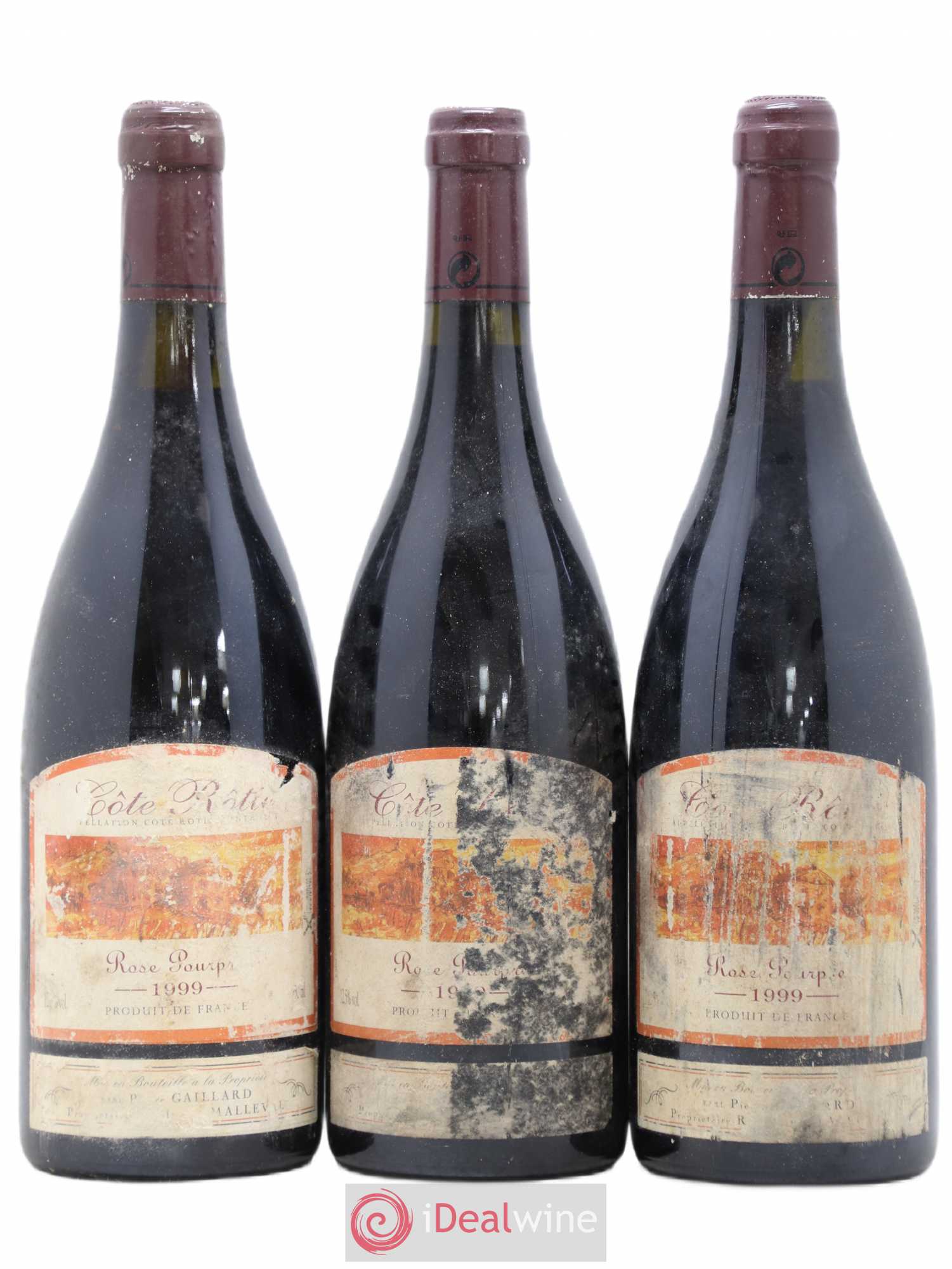 Côte-Rôtie Rose Pourpre Pierre Gaillard 1999 - Lot de 3 bouteilles - 0