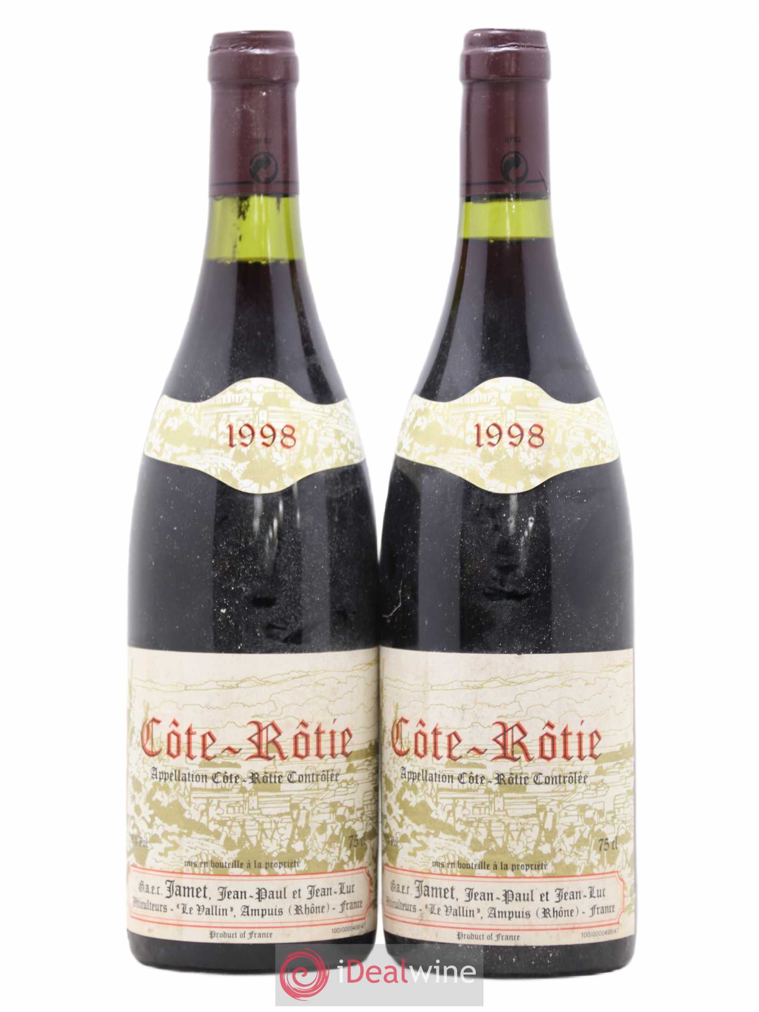 Côte-Rôtie Jamet (Domaine) 1998 - Lot de 2 bouteilles - 0