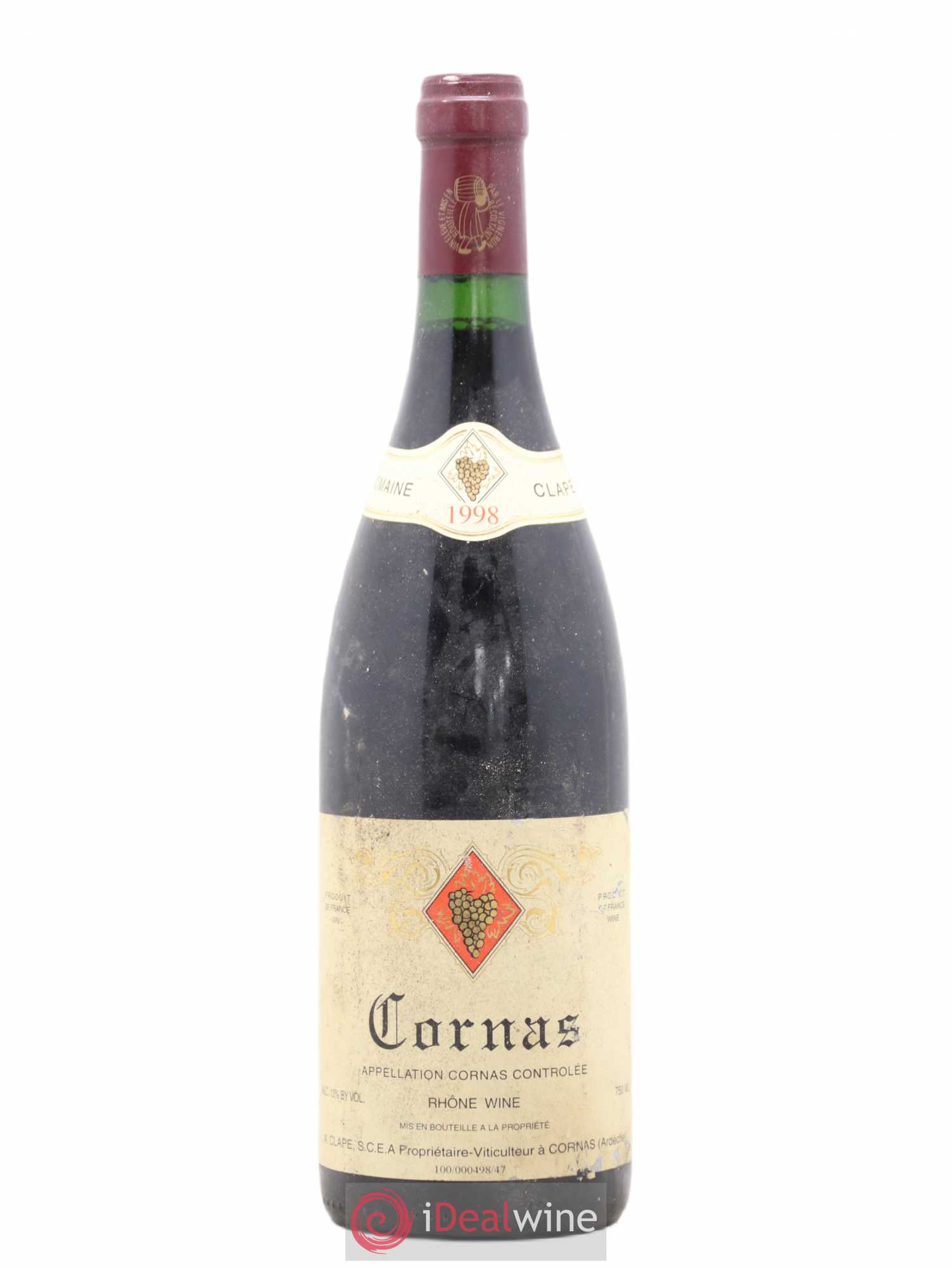 Cornas Auguste Clape 1998 - Lot de 1 bouteille - 0