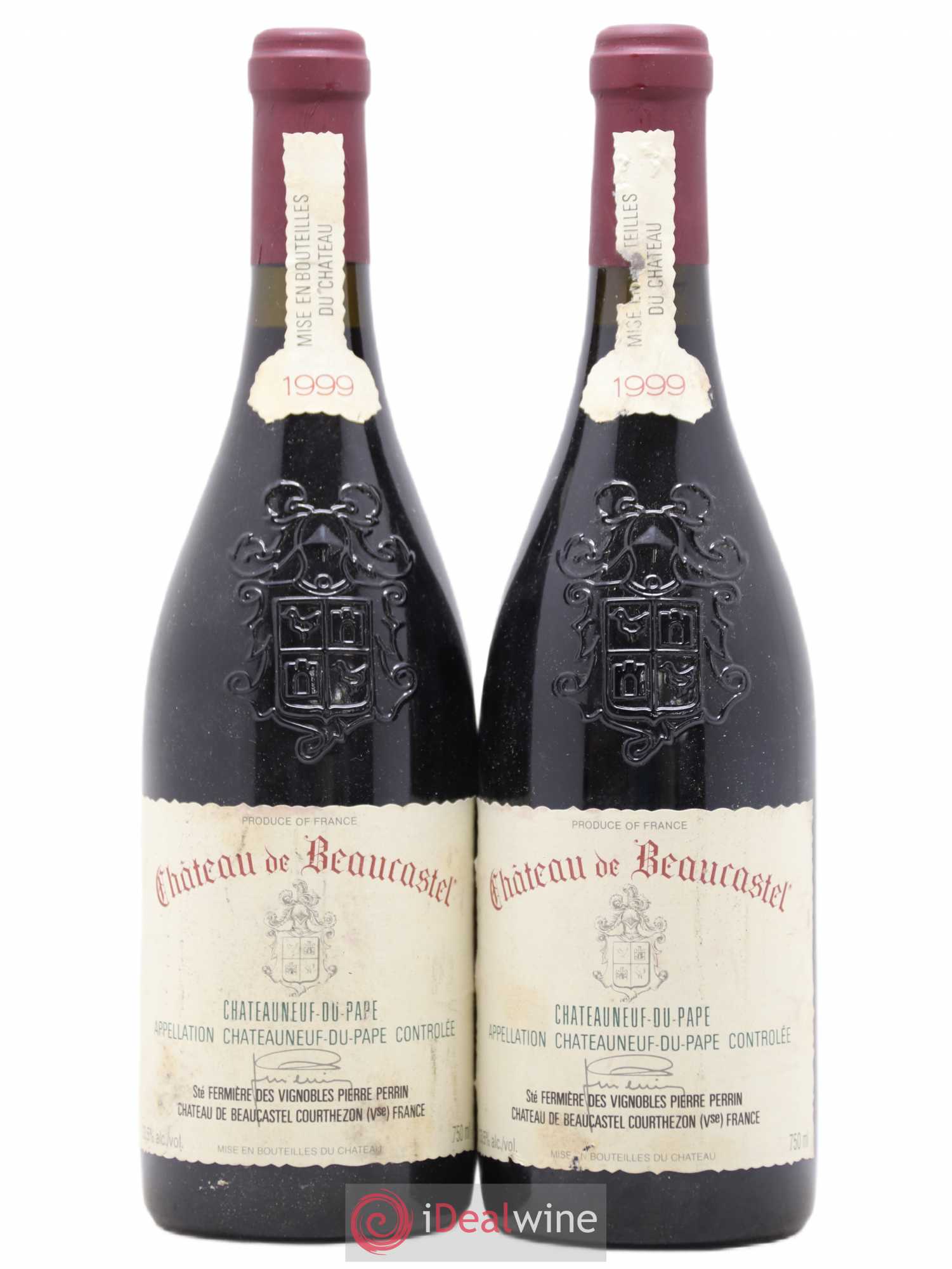 Châteauneuf-du-Pape Château de Beaucastel Famille Perrin 1999 - Lot de 2 bouteilles - 0