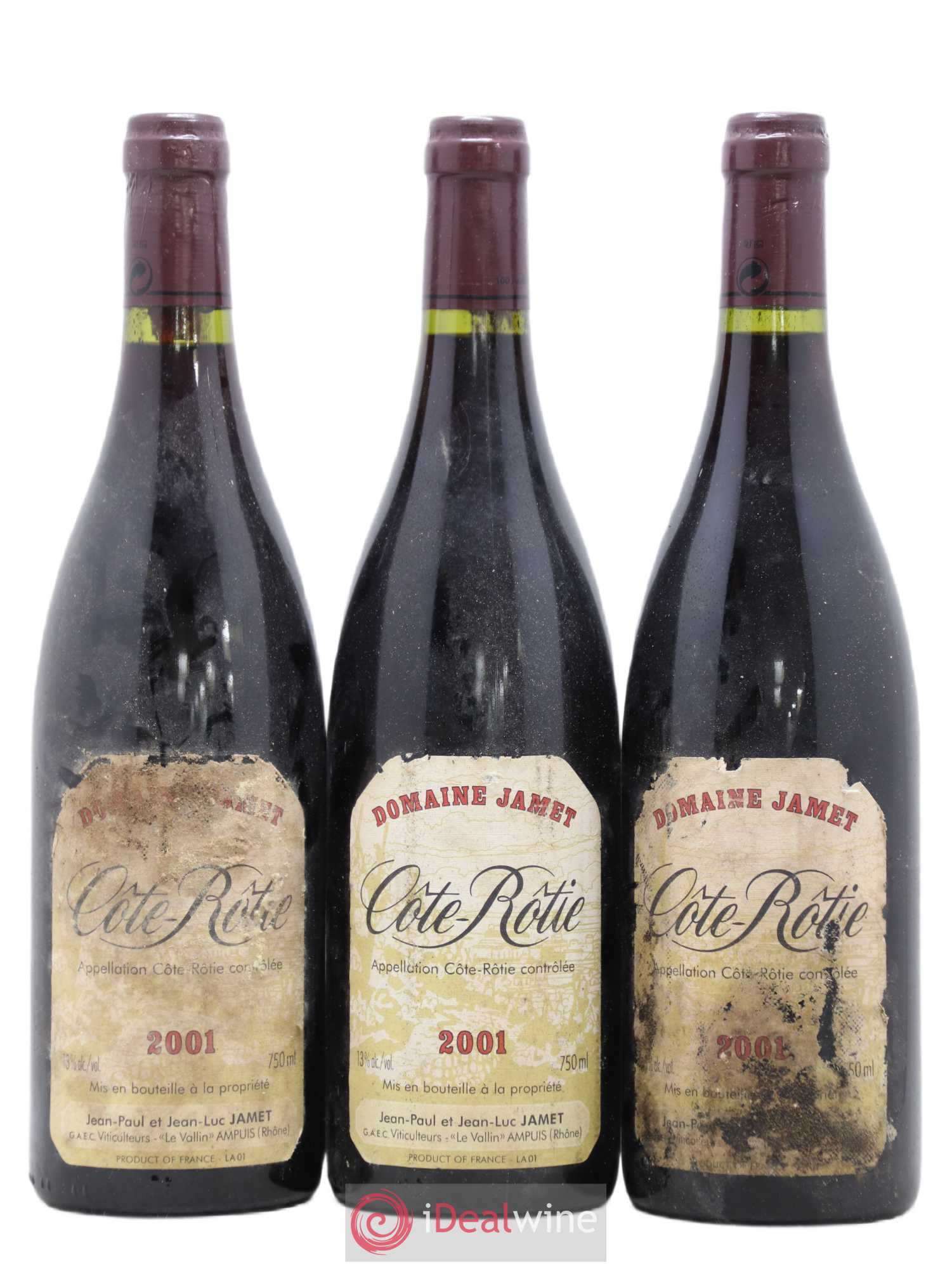 Côte-Rôtie Jamet (Domaine) 2001 - Lot de 3 bouteilles - 0