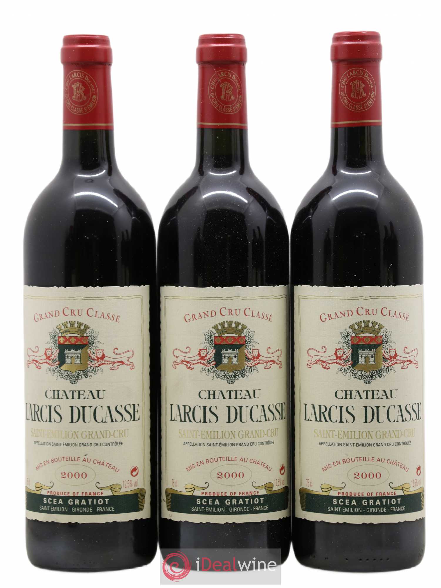 Château Larcis Ducasse 1er Grand Cru Classé B 2000 - Lot de 6 bouteilles - 1