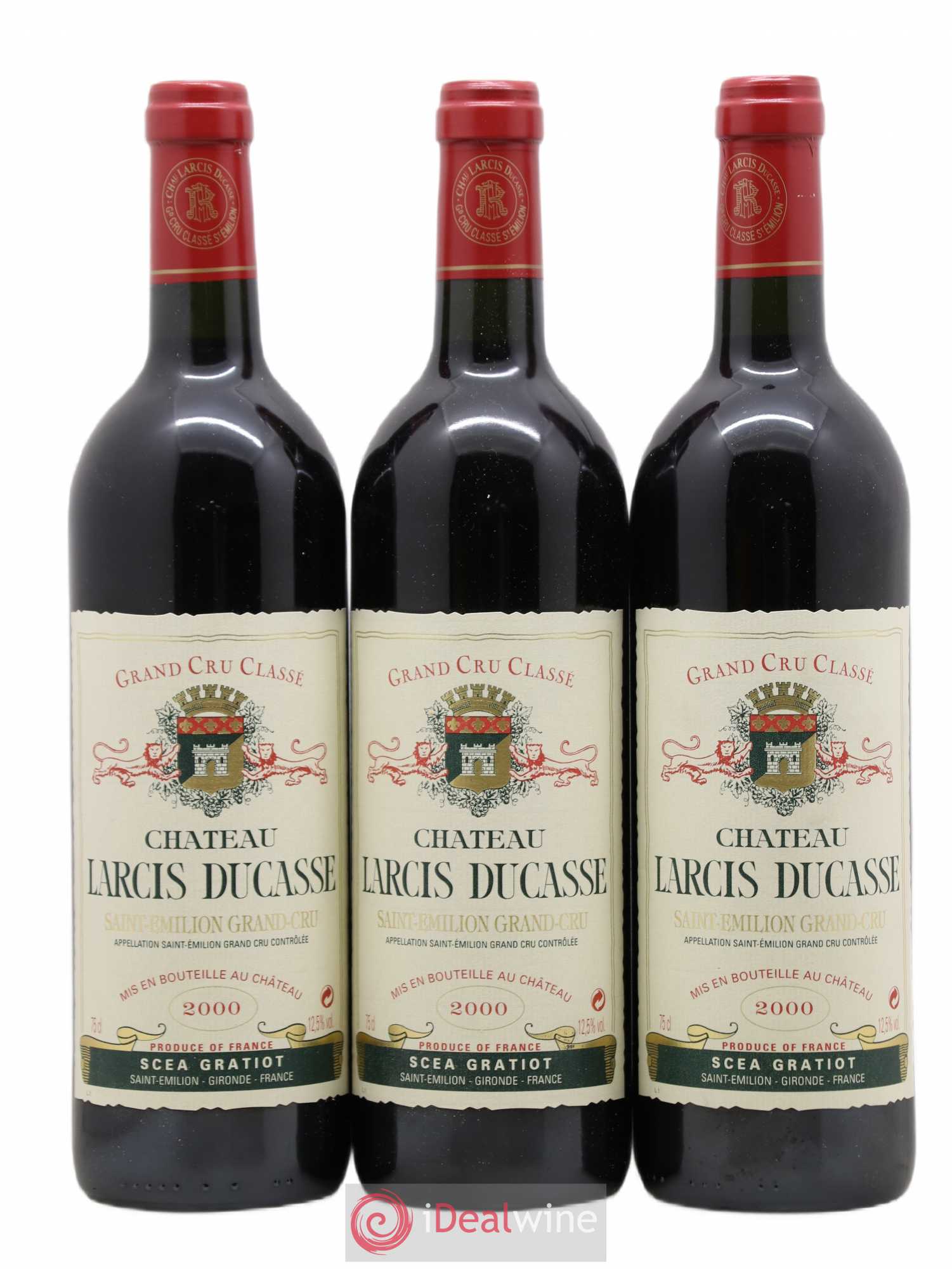 Château Larcis Ducasse 1er Grand Cru Classé B 2000 - Lot de 6 bouteilles - 2