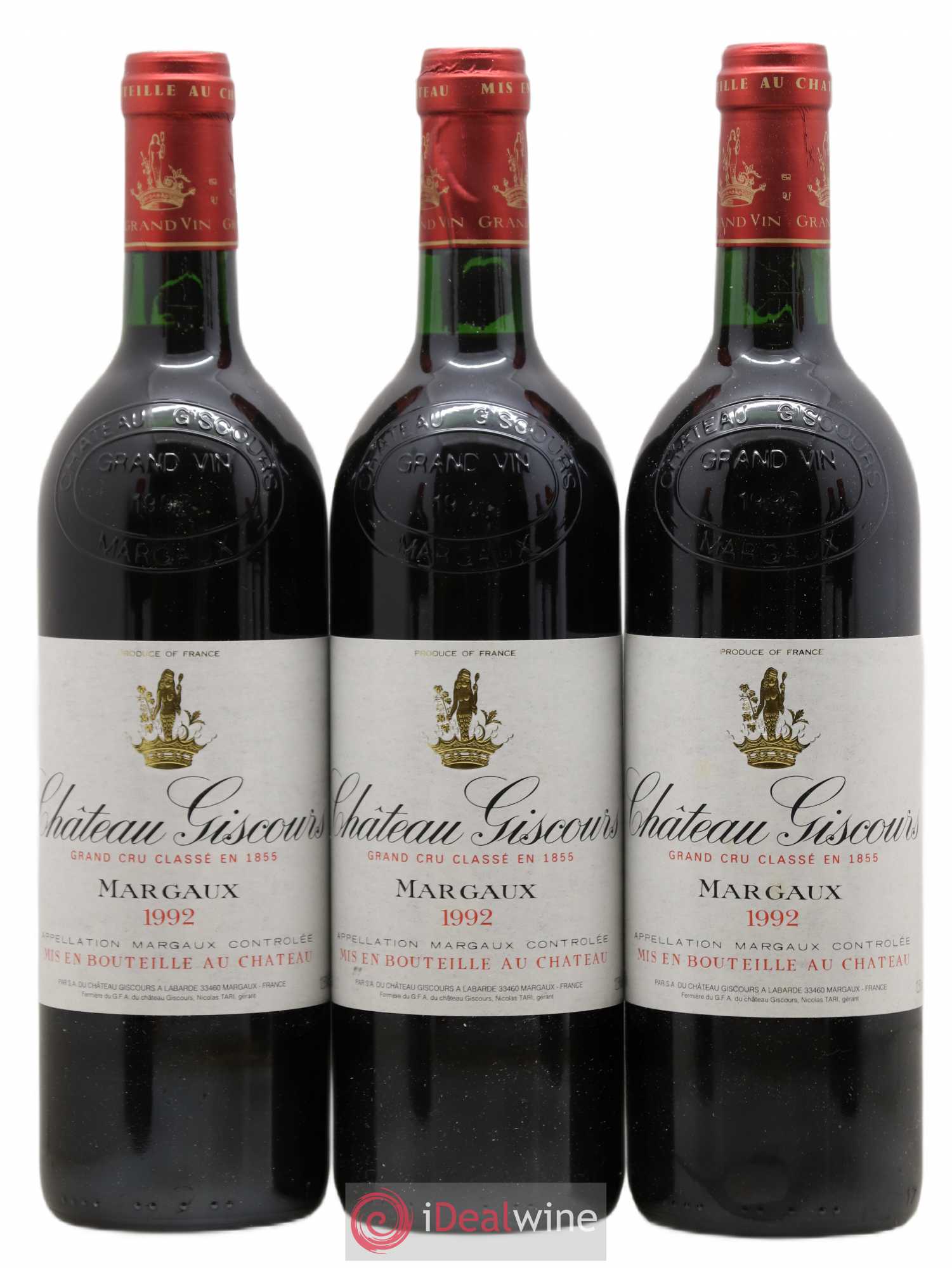 Château Giscours 3ème Grand Cru Classé 1992 - Lot de 6 bouteilles - 1