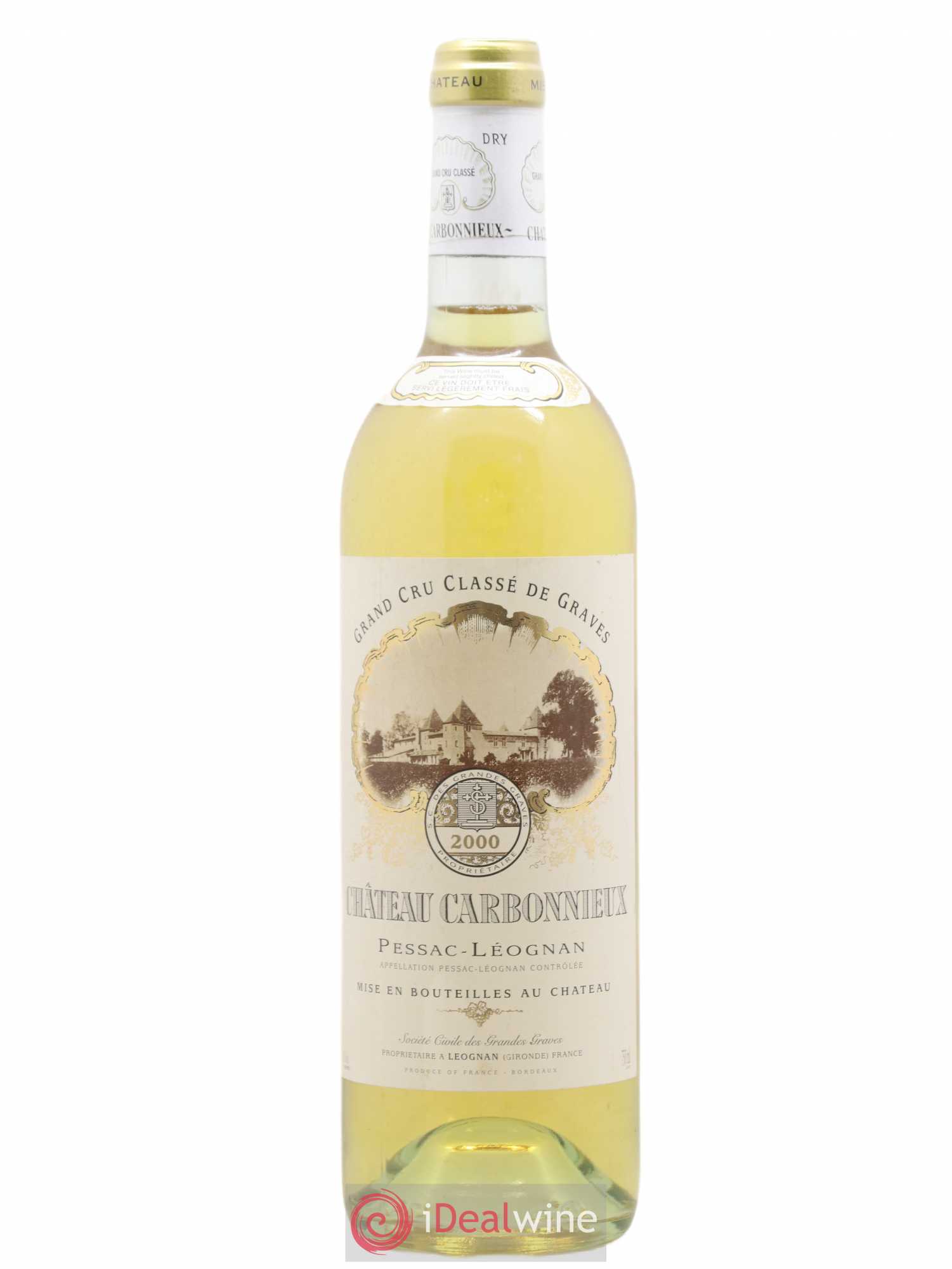 Château Carbonnieux Cru Classé de Graves 2000 - Lot de 1 bouteille - 0