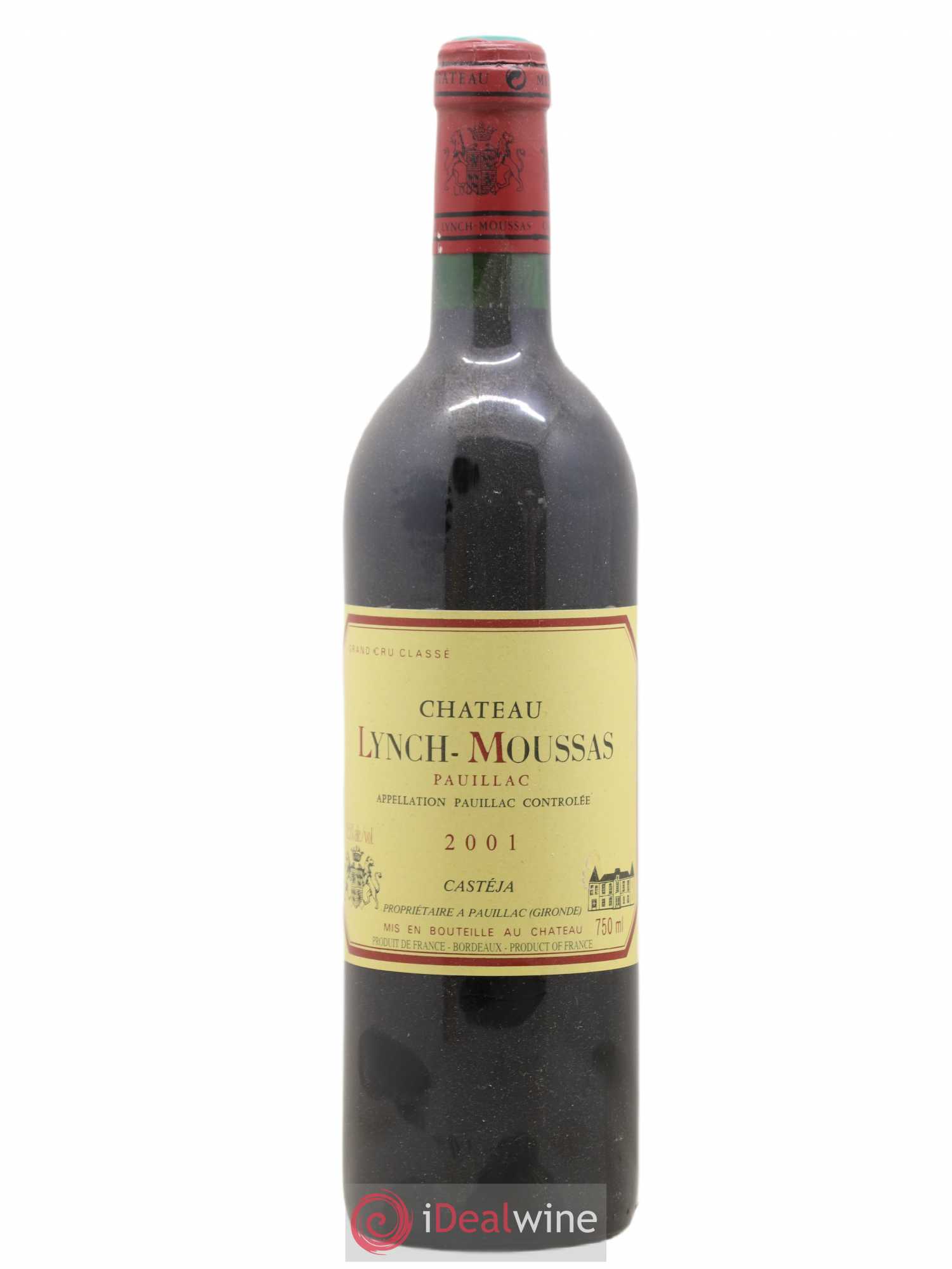 Château Lynch Moussas 5ème Grand Cru Classé 2001 - Lot de 1 bouteille - 0