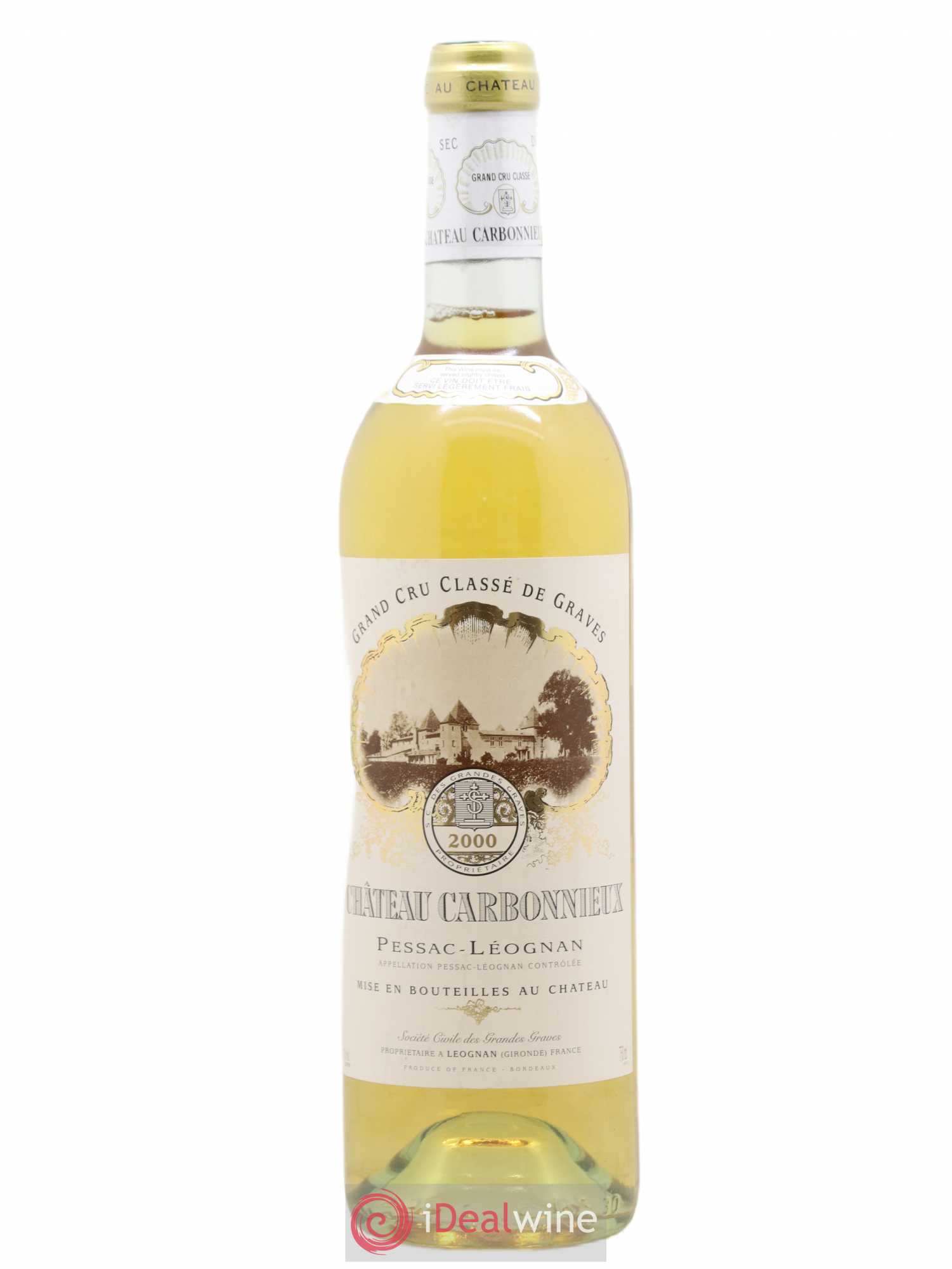 Château Carbonnieux Cru Classé de Graves 2000 - Lot de 1 bouteille - 0