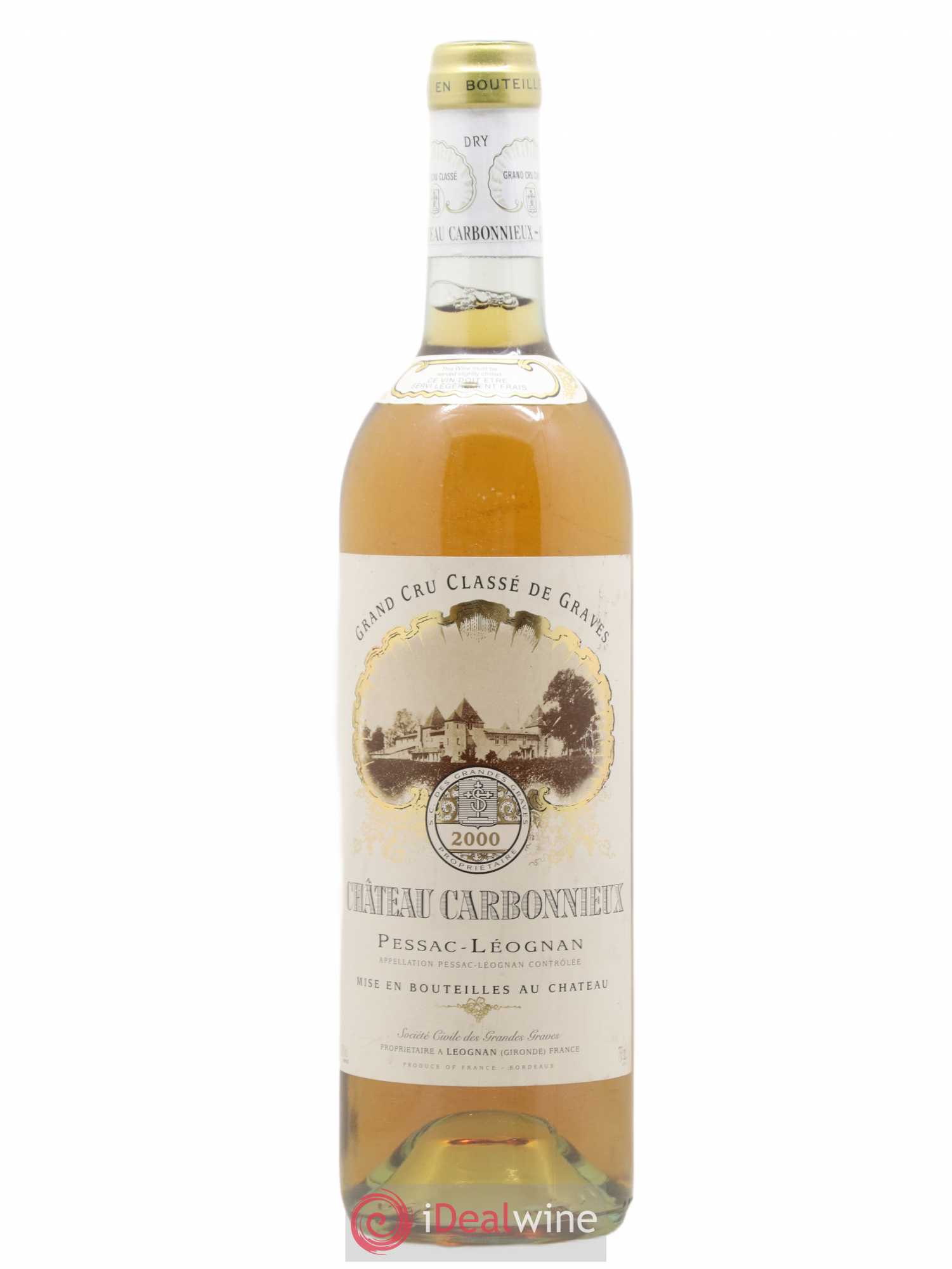 Château Carbonnieux Cru Classé de Graves 2000 - Lot de 1 bouteille - 0