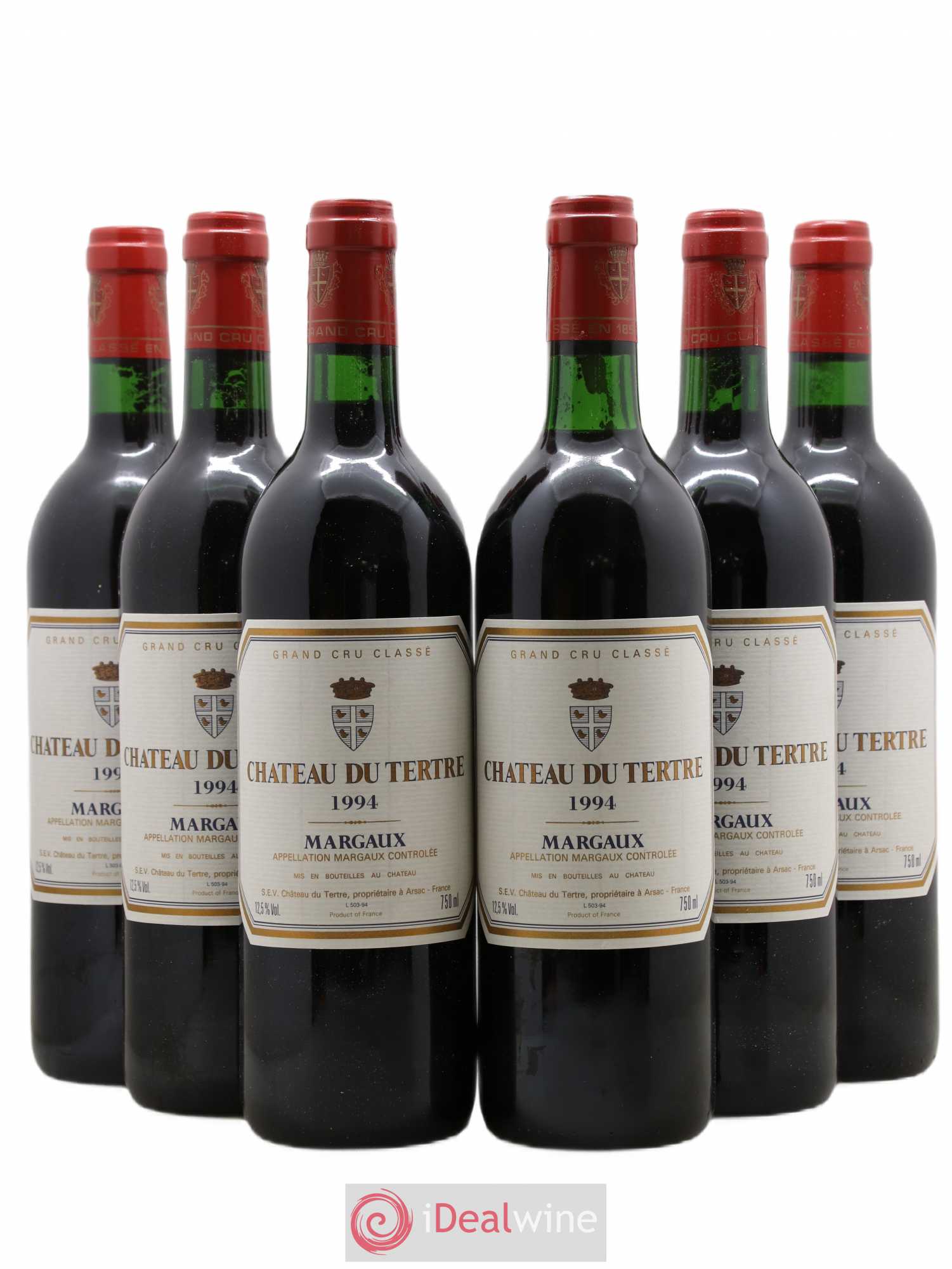 Château du Tertre 5ème Grand Cru Classé 1994 - Lot de 6 bouteilles - 0