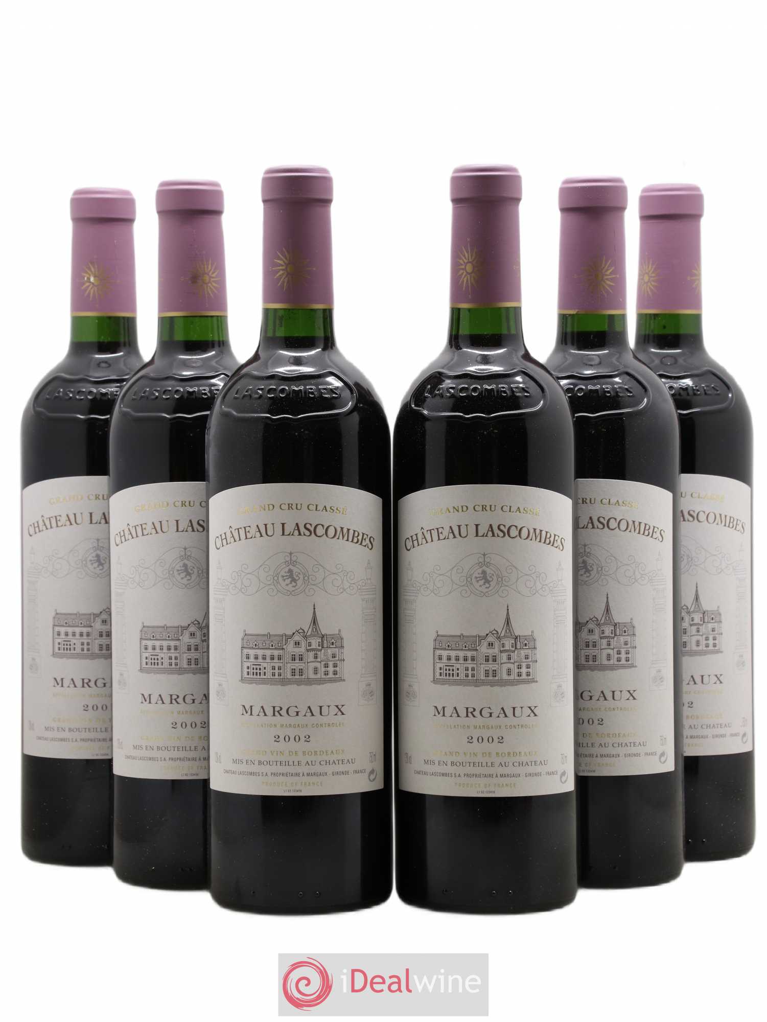 Château Lascombes 2ème Grand Cru Classé 2002 - Lot de 6 bouteilles - 0