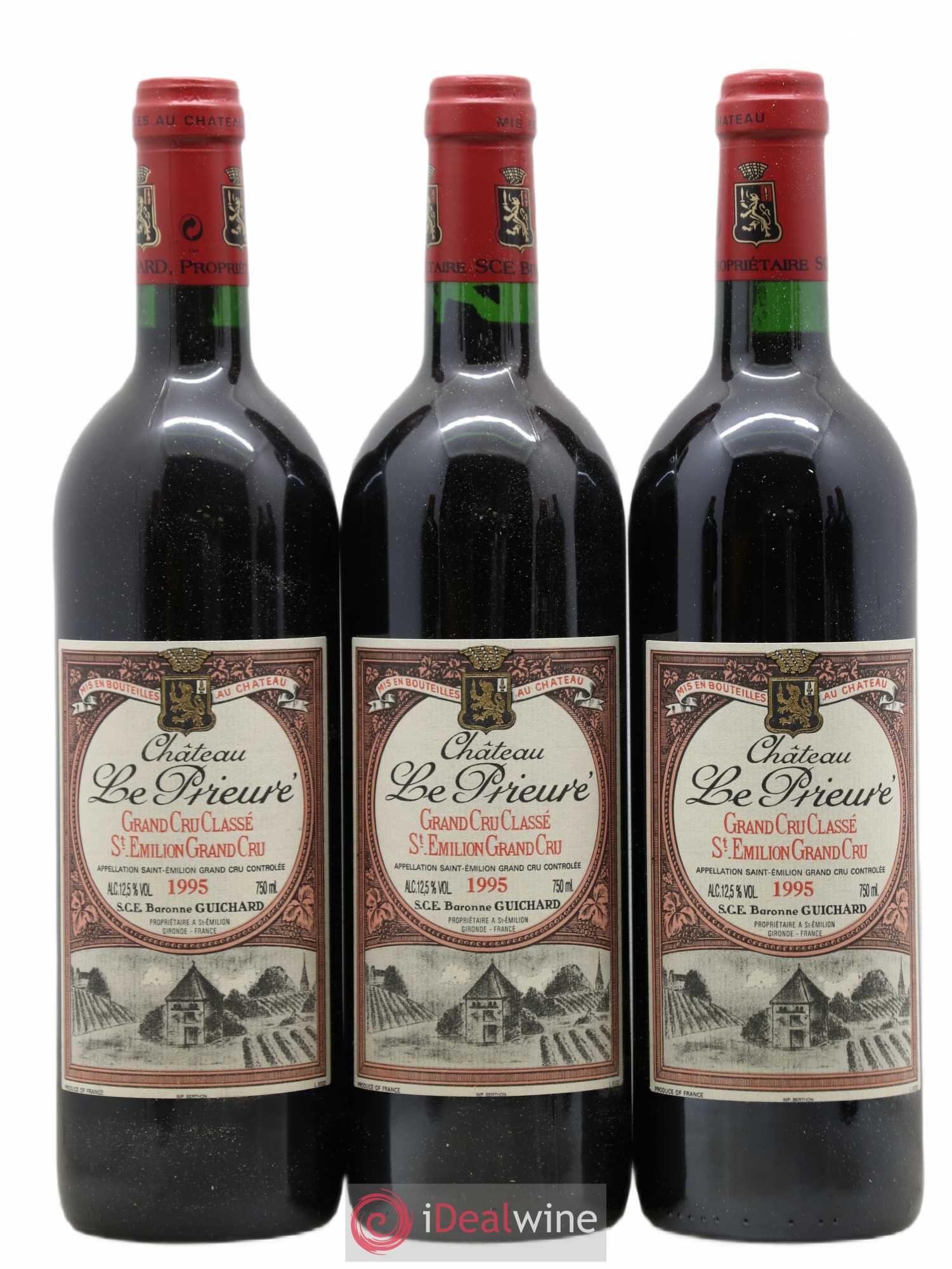Château le Prieuré Grand Cru Classé 1995 - Lot de 6 bouteilles - 1