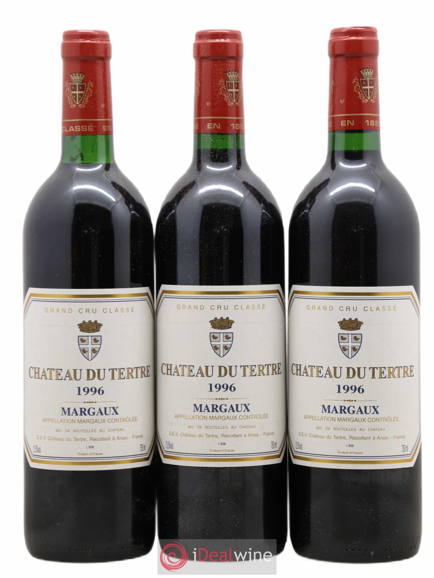 Château du Tertre 5ème Grand Cru Classé 1996 - Lot de 6 bouteilles - 1