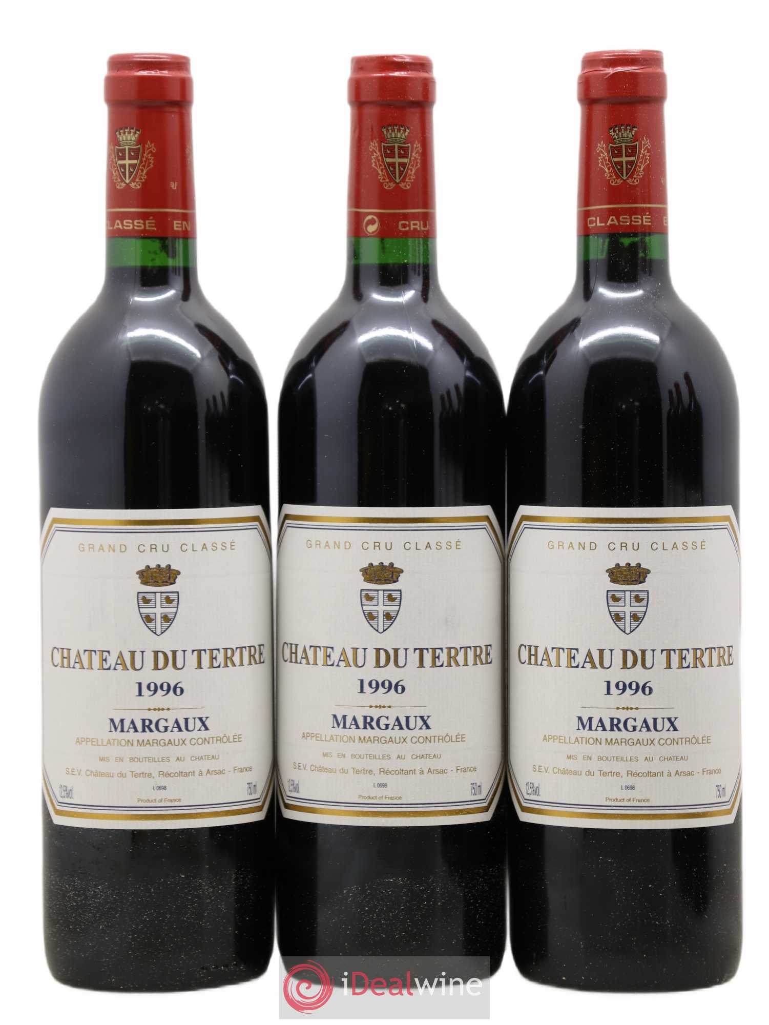 Château du Tertre 5ème Grand Cru Classé 1996 - Lot de 6 bouteilles - 2