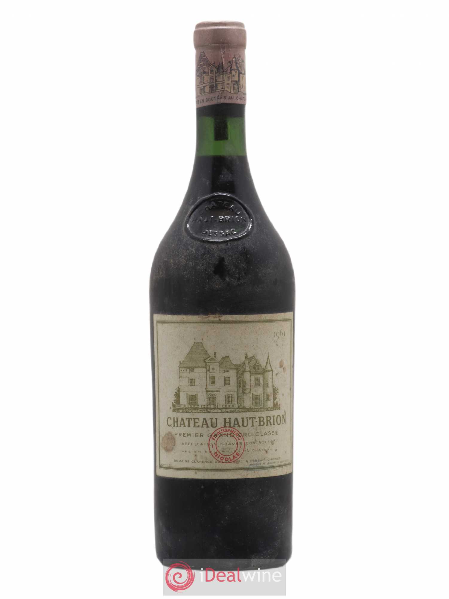 Château Haut Brion 1er Grand Cru Classé 1961 - Lot de 1 bouteille - 0