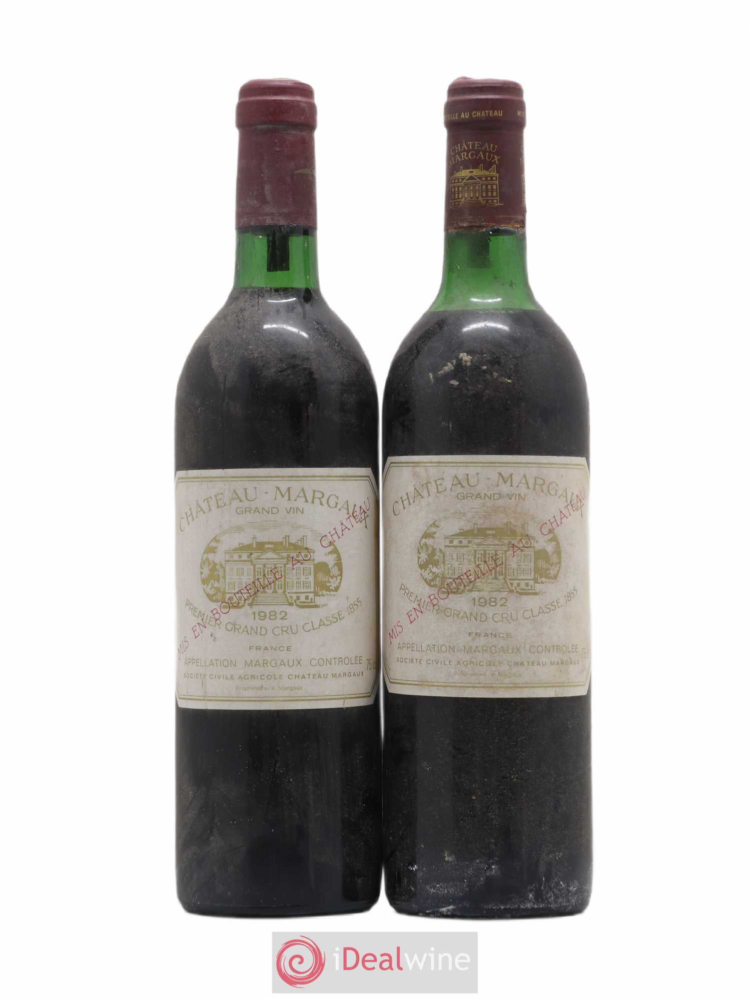 Château Margaux 1er Grand Cru Classé 1982 - Lot de 2 bouteilles - 0