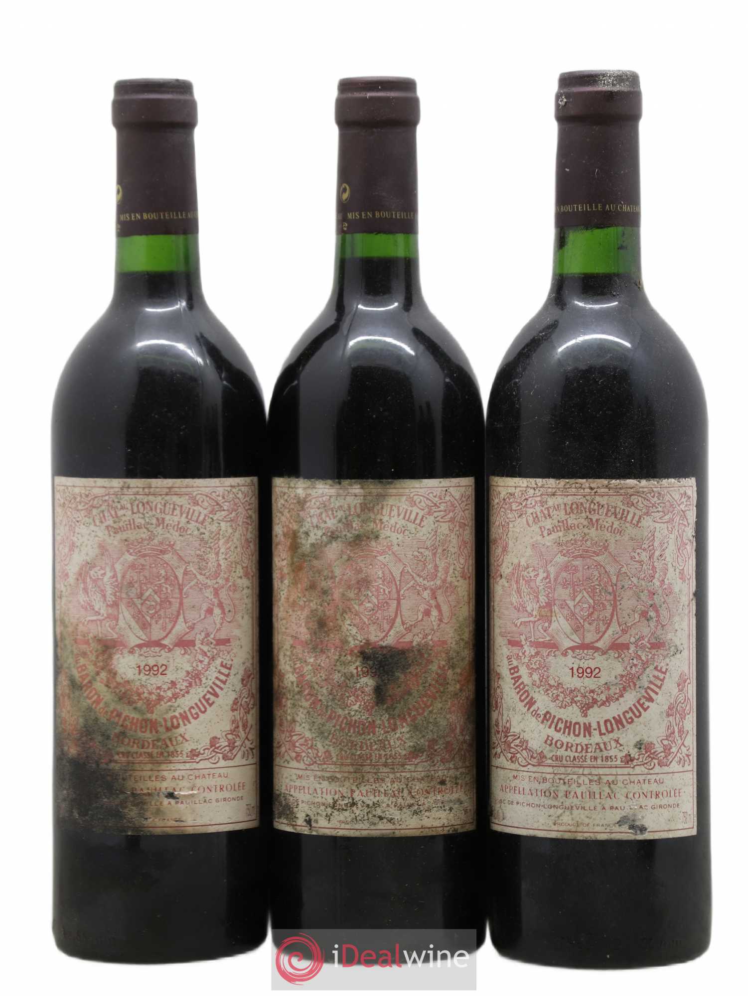 Pichon Longueville Baron 2ème Grand Cru Classé 1992 - Lot of 6 bottles - 1