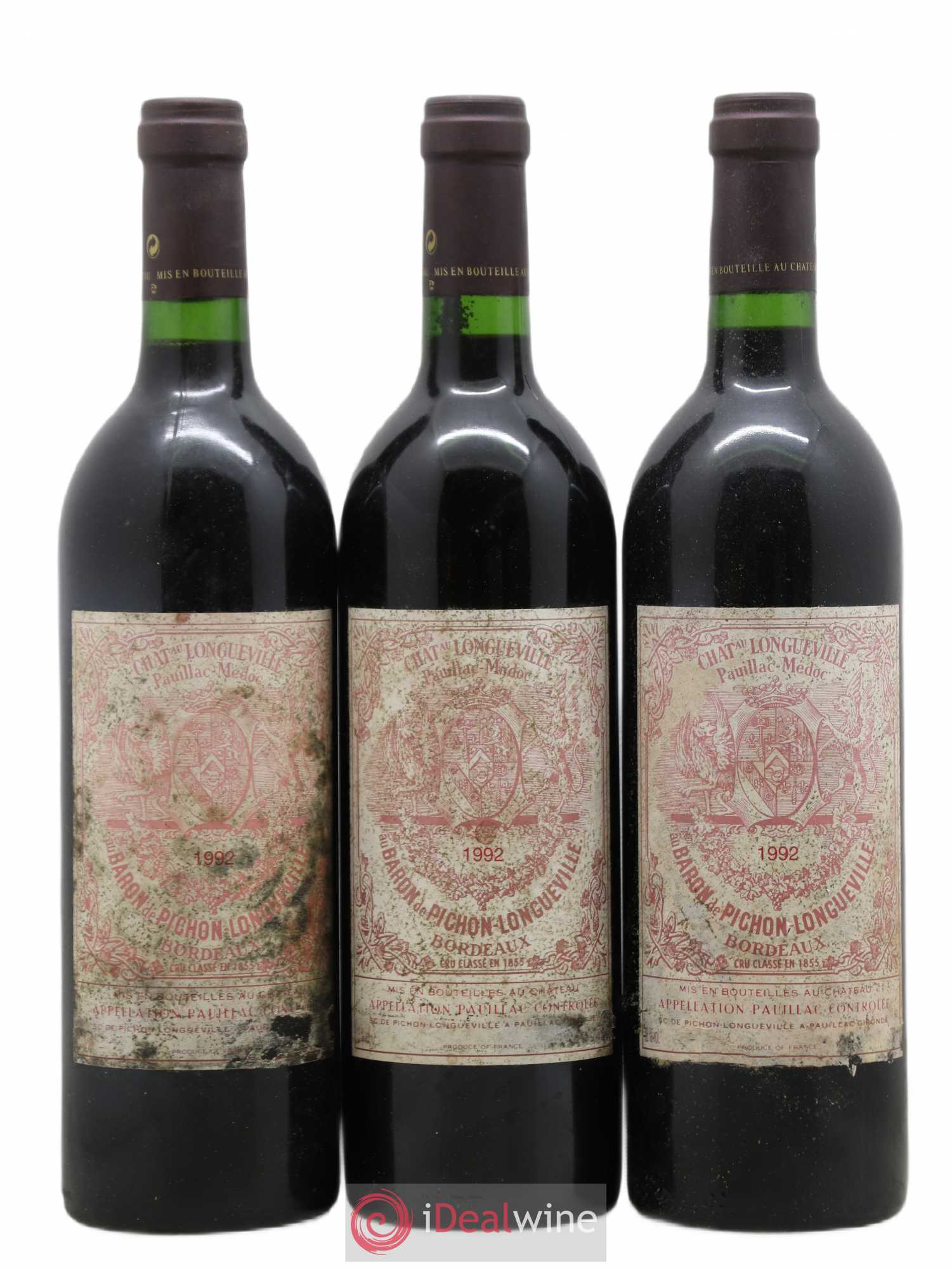 Pichon Longueville Baron 2ème Grand Cru Classé 1992 - Lot of 6 bottles - 2