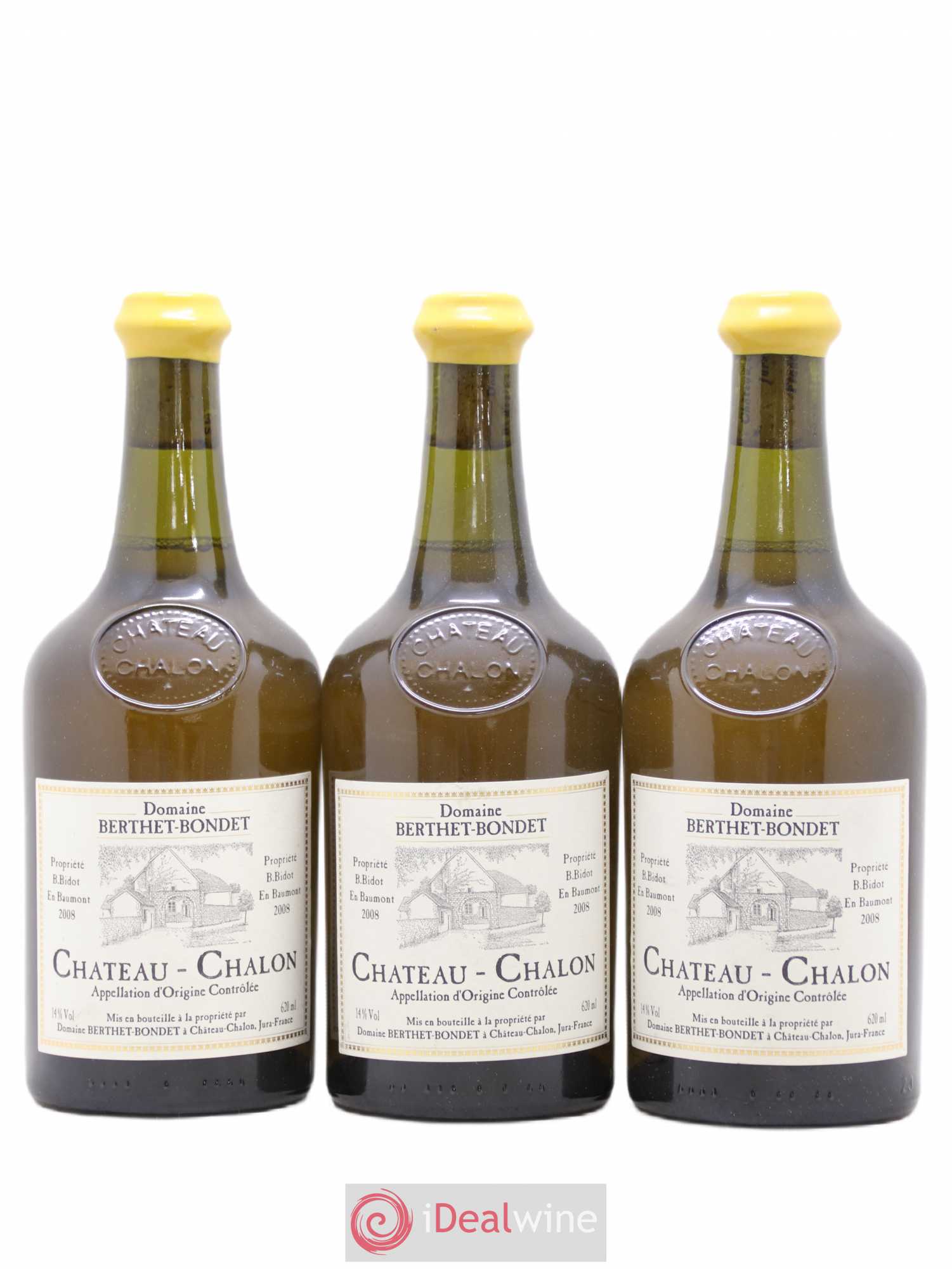 Château-Chalon Berthet-Bondet 2008 - Lot de 3 bouteilles - 0