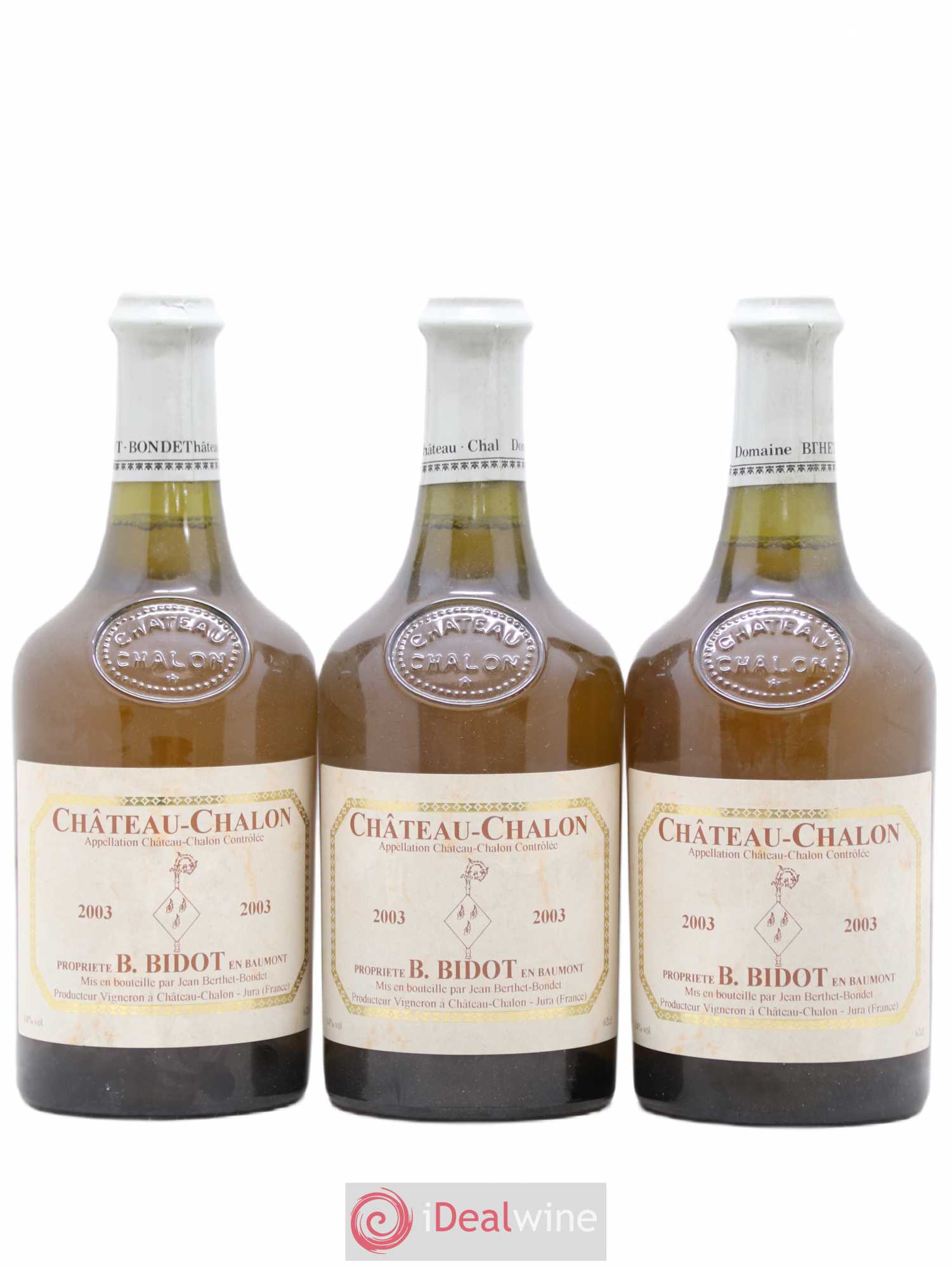 Château-Chalon Berthet-Bondet 2003 - Lot de 3 bouteilles - 0