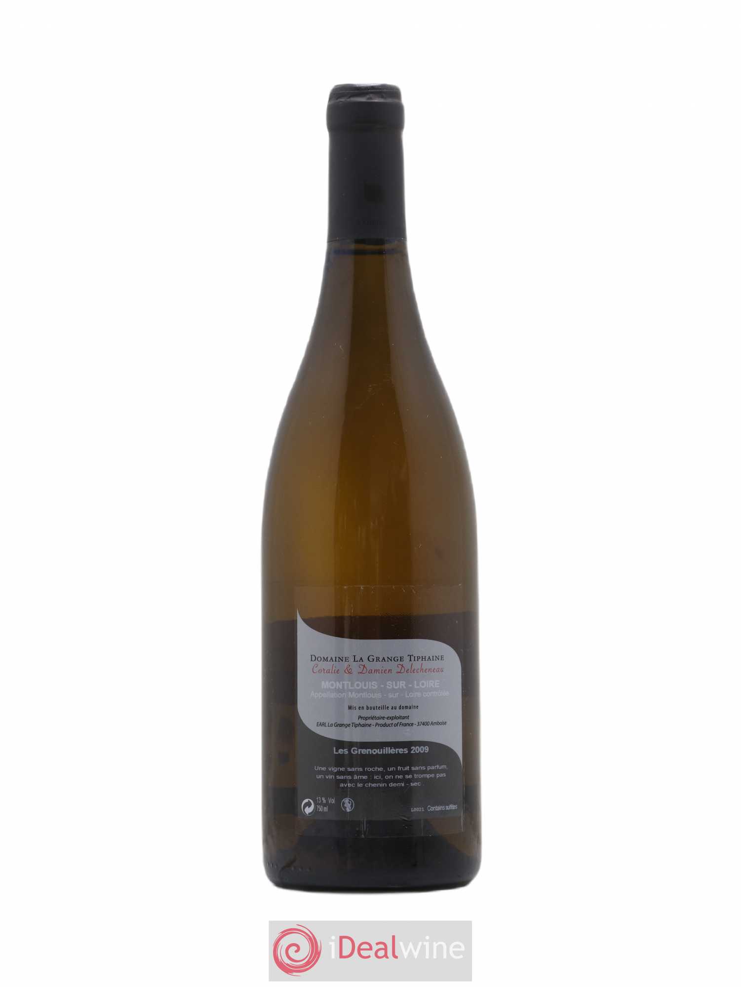Montlouis-sur-Loire Les Grenouillieres La Grange Tiphaine 2009 - Posten von 1 Flasche - 1