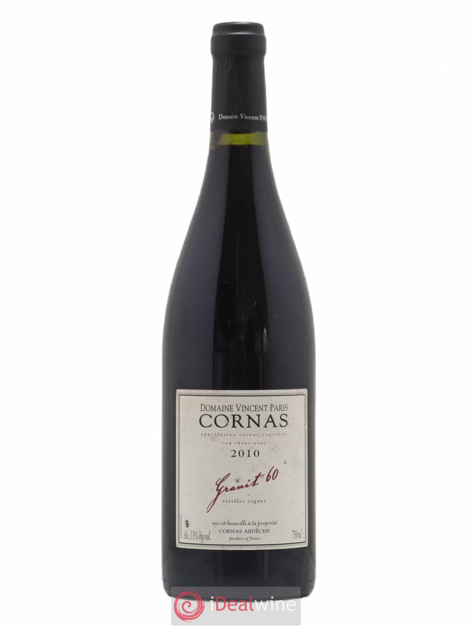 Cornas Granit 60 Vieilles Vignes Vincent Paris 2010 - Lot de 1 bouteille - 0