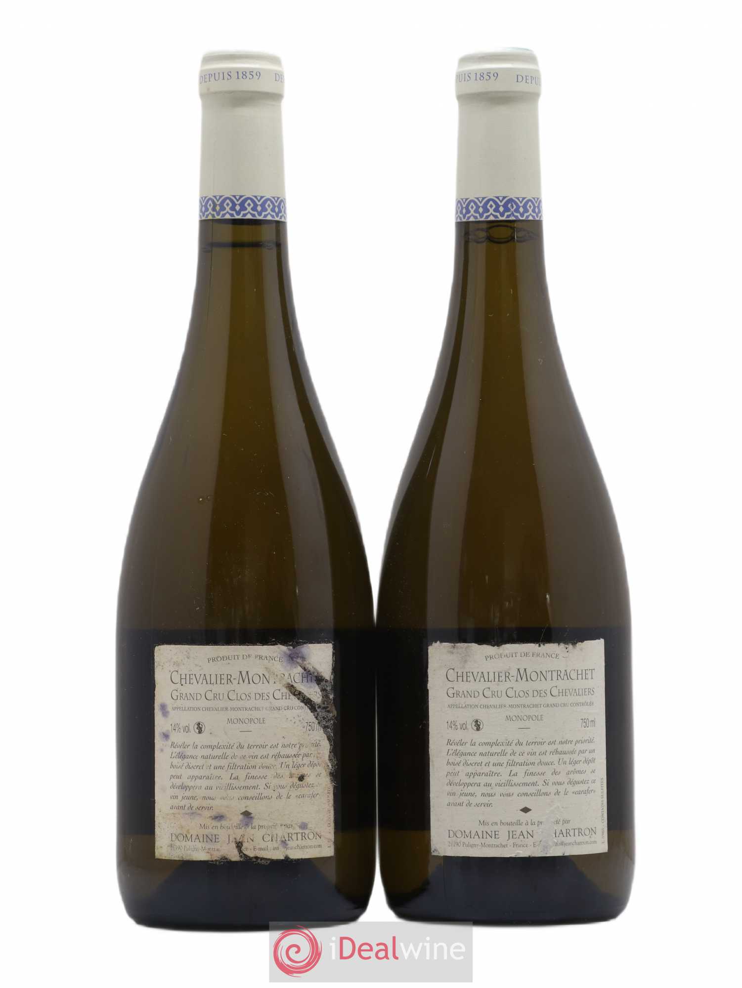 Chevalier-Montrachet Grand Cru Clos des Chevaliers Jean Chartron (Domaine) 2009 - Lotto di 2 bottiglie - 1