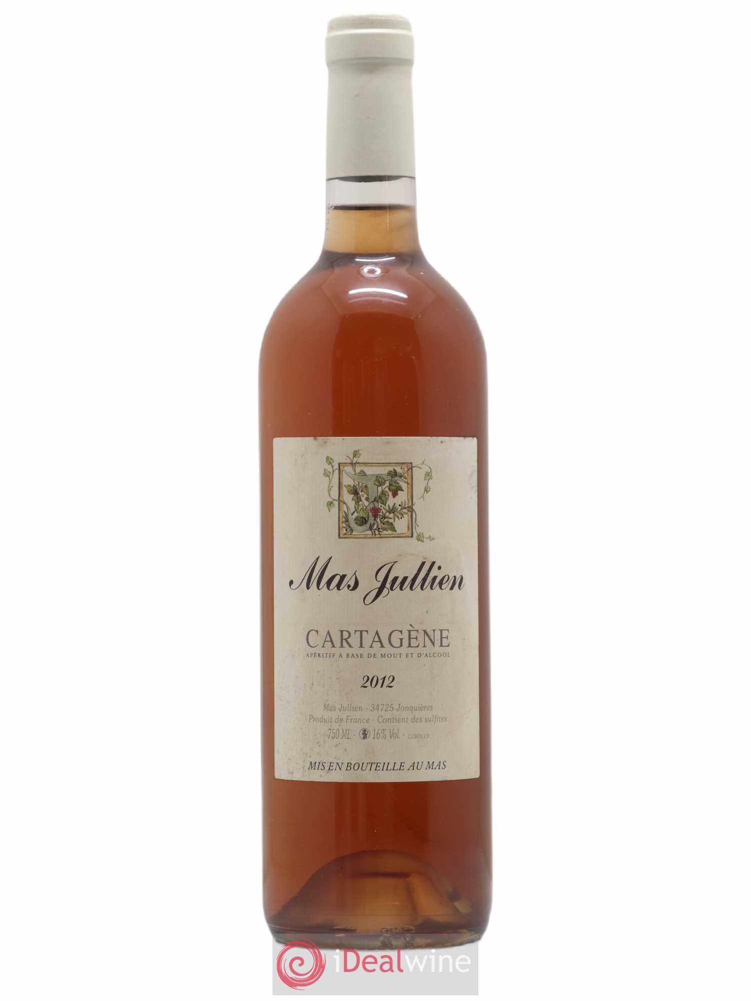 Vin de Liqueur Mas Jullien Cartagène Olivier Jullien 2012 - Lot de 1 bouteille - 0