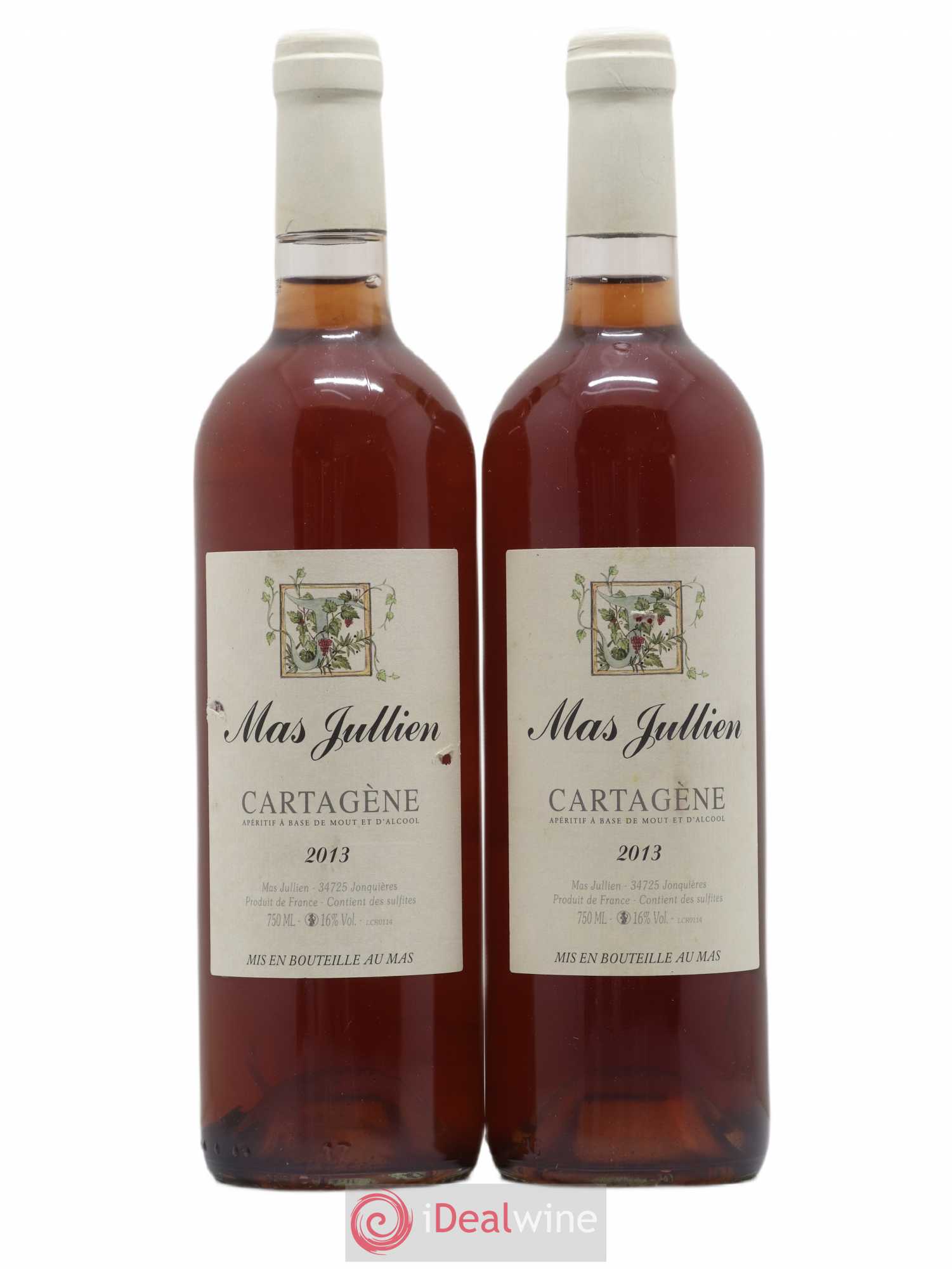Vin de Liqueur Mas Jullien Cartagène Olivier Jullien 2013 - Lot de 2 bouteilles - 0
