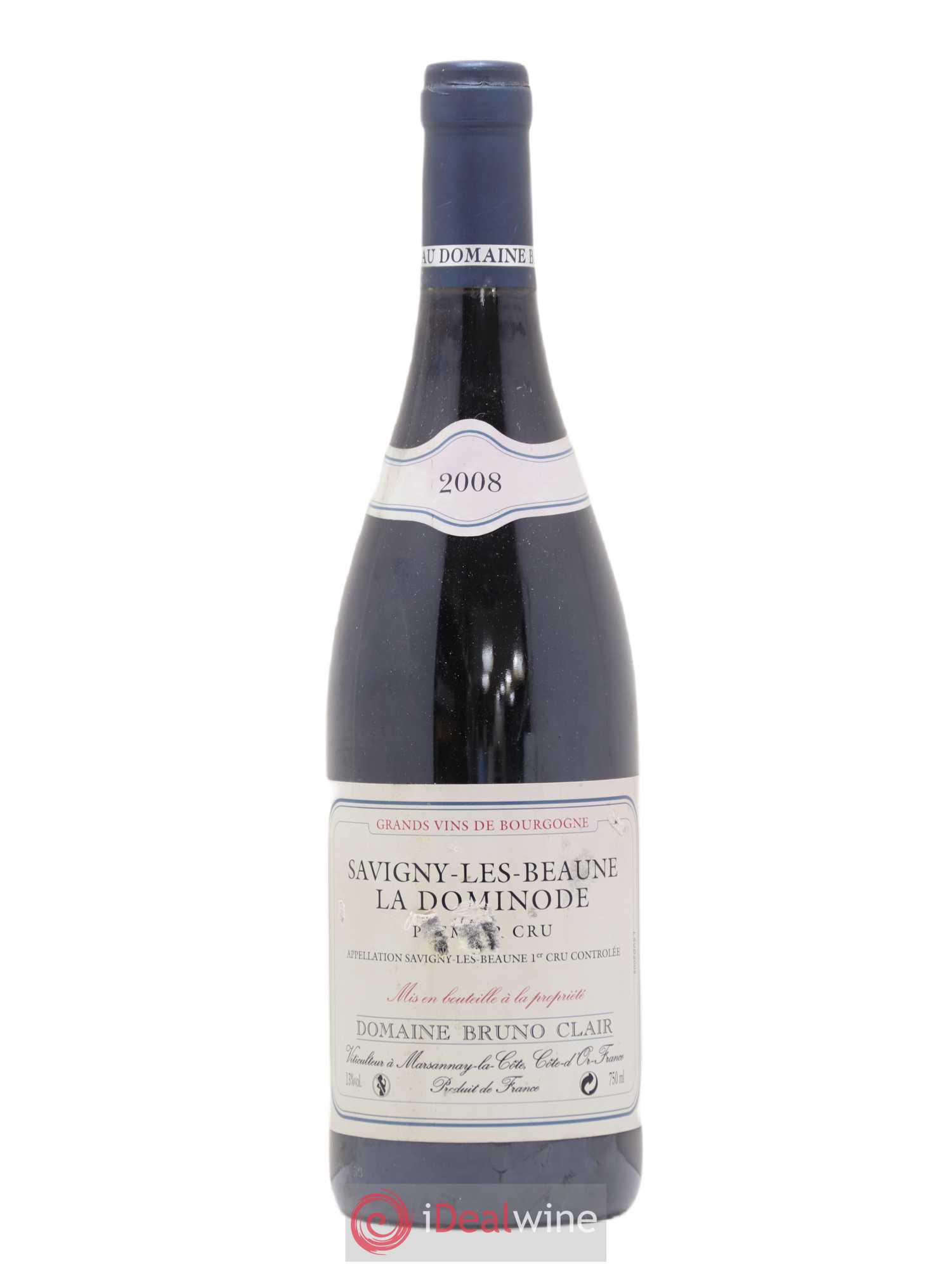 Savigny-lès-Beaune 1er Cru La Dominode Bruno Clair (Domaine) 2008 - Lot de 1 bouteille - 0