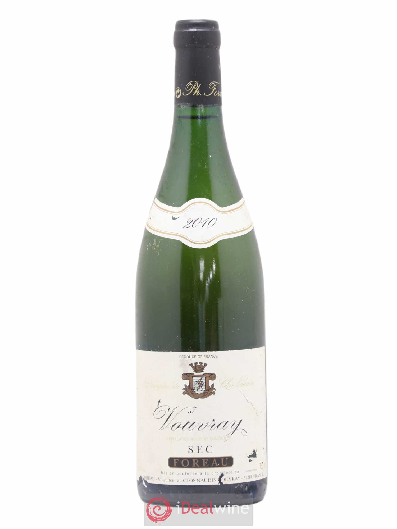 Vouvray Sec Clos Naudin - Philippe Foreau 2010 - Lot de 1 bouteille - 0
