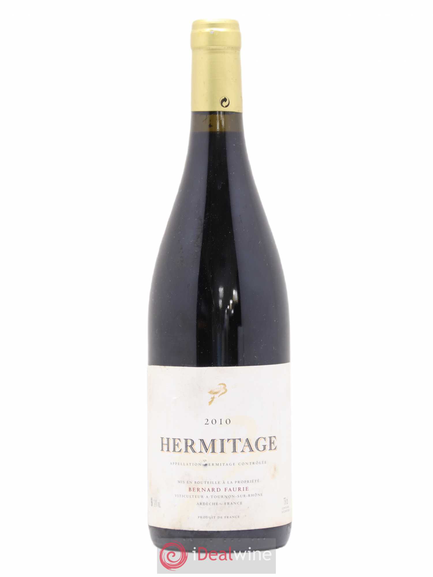 Hermitage Bessards Méal (capsule dorée) Bernard Faurie 2010 - Lot de 1 bouteille - 0