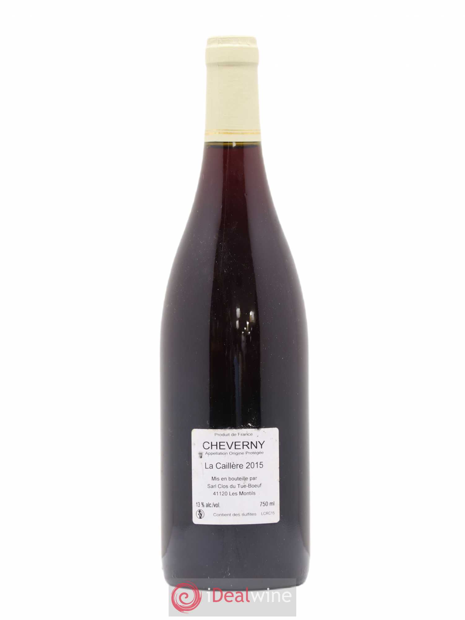 Cheverny La Caillère Clos du Tue-Boeuf 2015 - Lot de 1 bouteille - 1