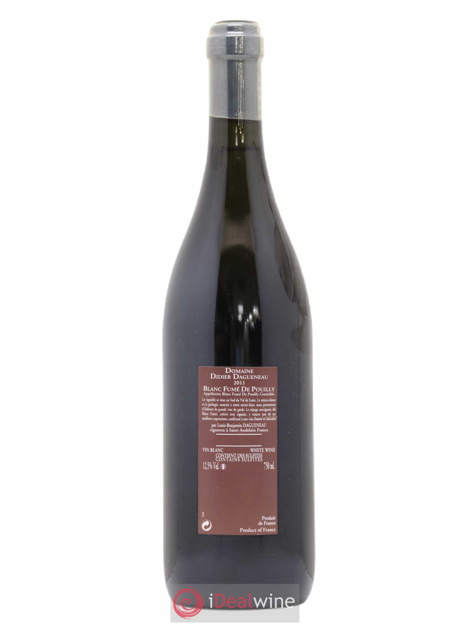 Vin de France (anciennement Pouilly-Fumé) Pur Sang Dagueneau (Domaine Didier - Louis-Benjamin) 2011 - Lot de 1 bouteille - 1