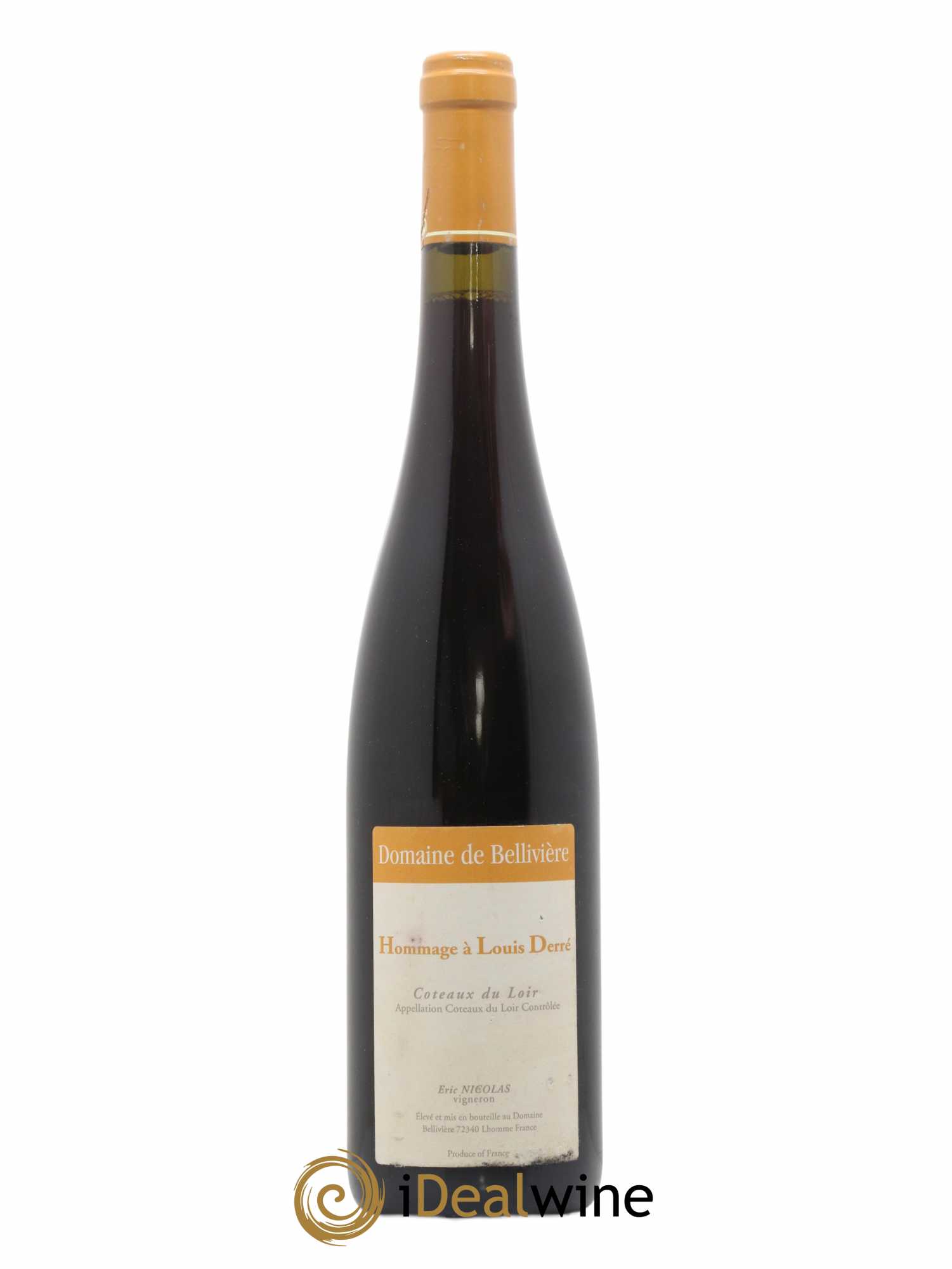 Coteaux du Loir Hommage à Louis Derré Domaine de Bellivière 2010 - Lot de 1 bouteille - 0