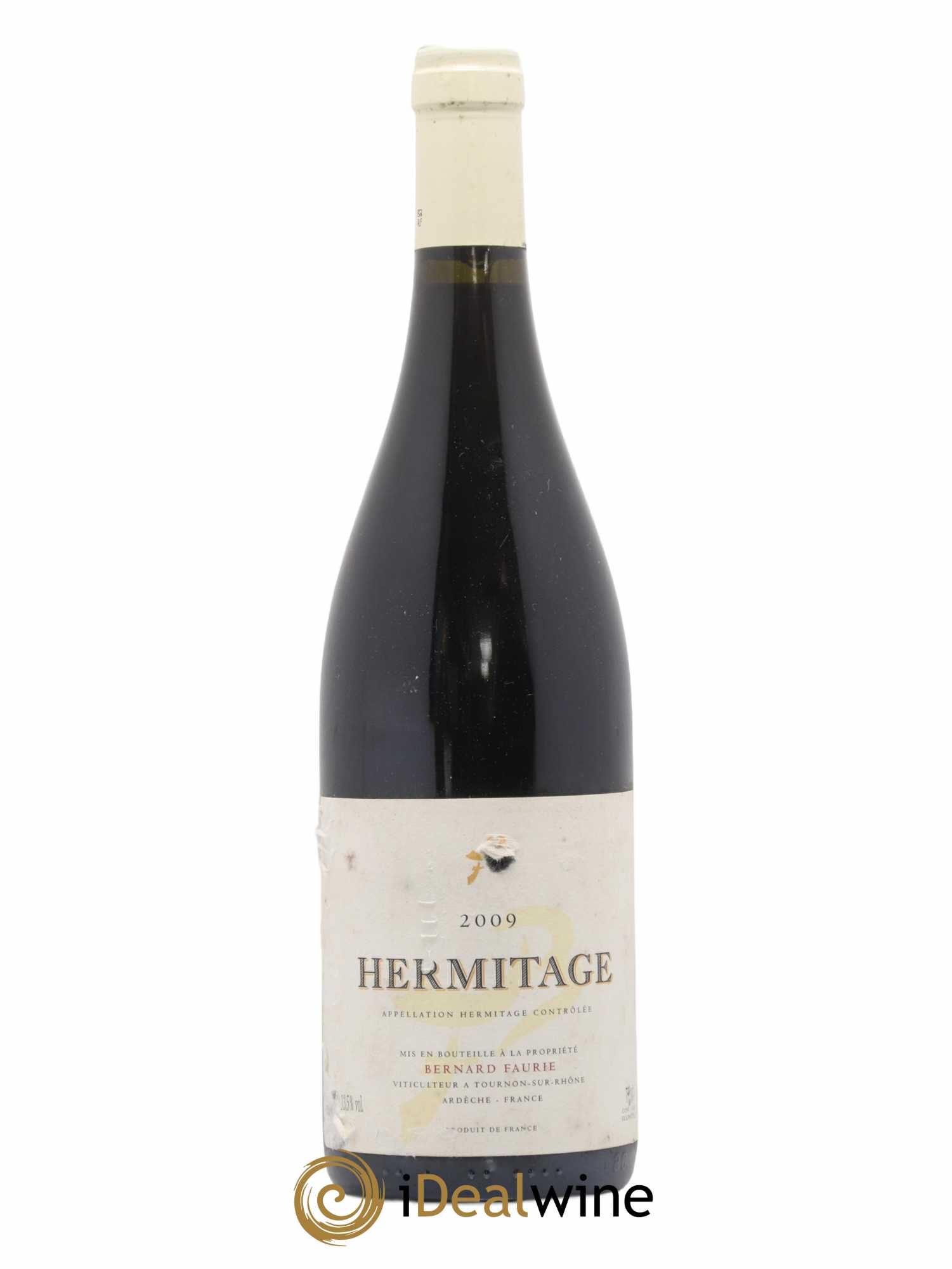 Hermitage Greffieux Bessards (capsule blanche) Bernard Faurie 2009 - Lot de 1 bouteille - 0