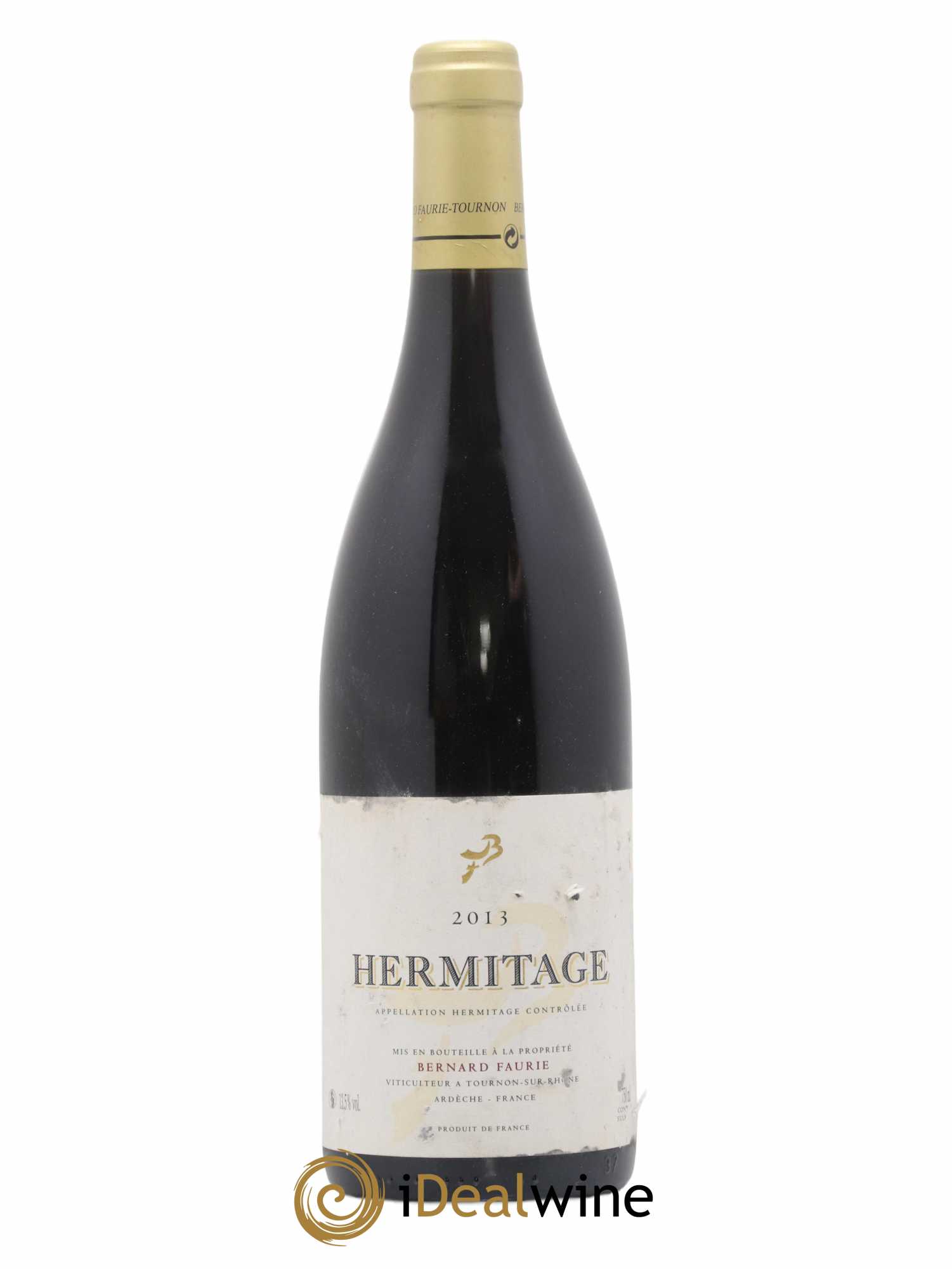Hermitage Bessards Méal (capsule dorée) Bernard Faurie 2013 - Lot de 1 bouteille - 0
